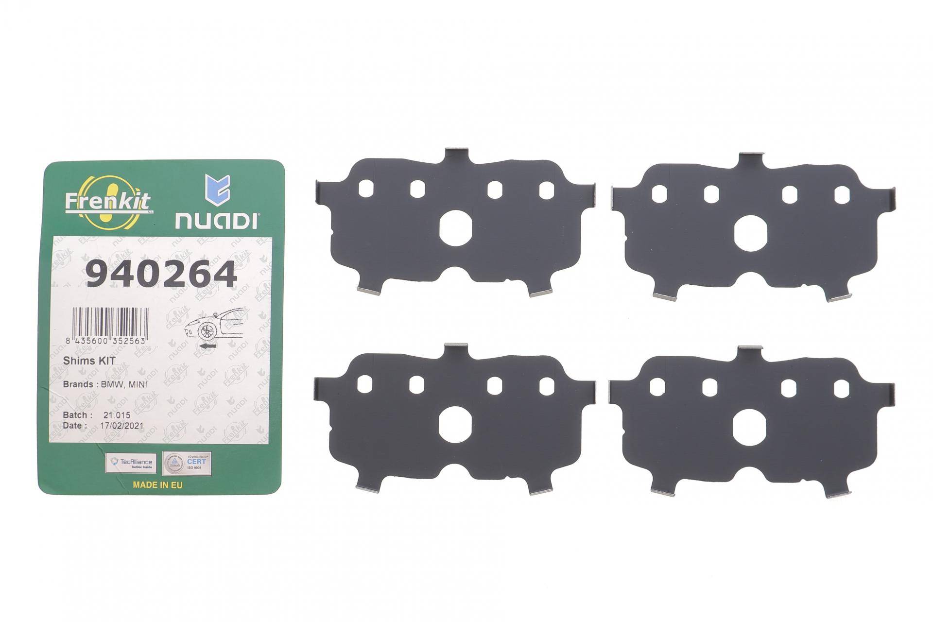 Комплект протискрипних пластин (передніх) BMW X2 (F39) 18-