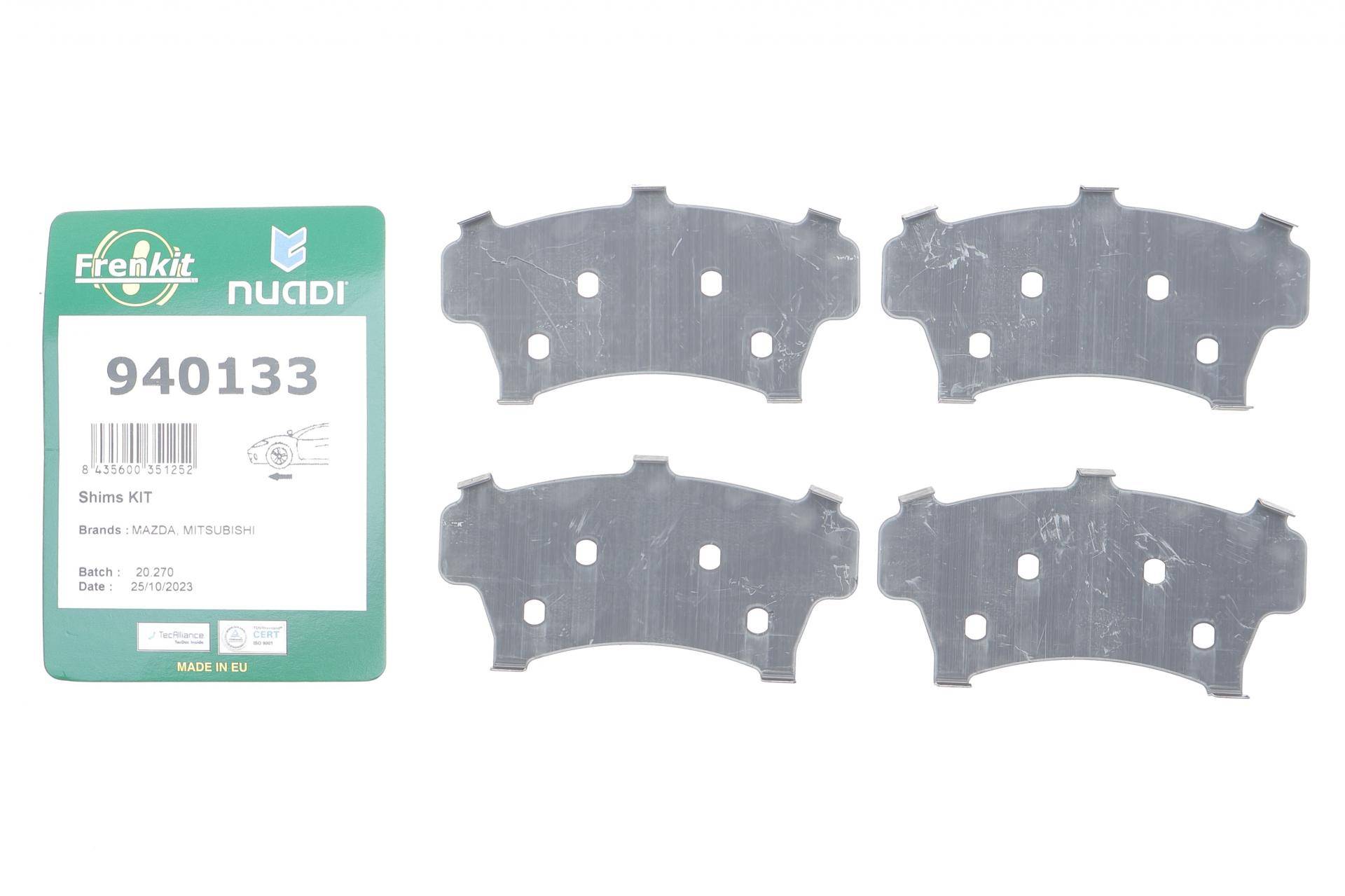 Комплект протискрипних пластин (передніх) Mazda CX-7 04-14/Mitsubishi Pajero Sport 15-