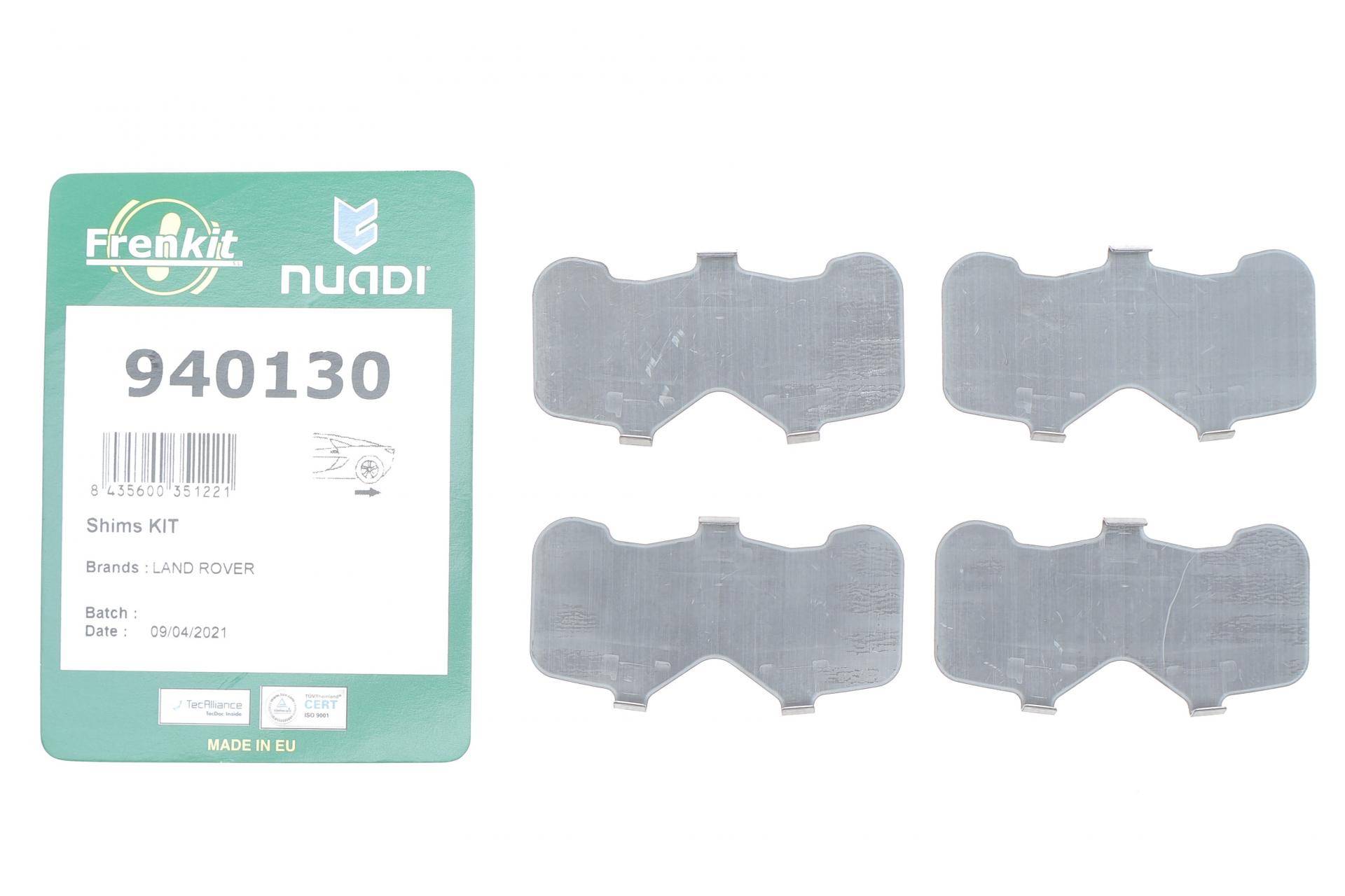 Комплект протискрипних пластин (задніх) Land Rover Discovery/Range Rover 04-18 (TRW)