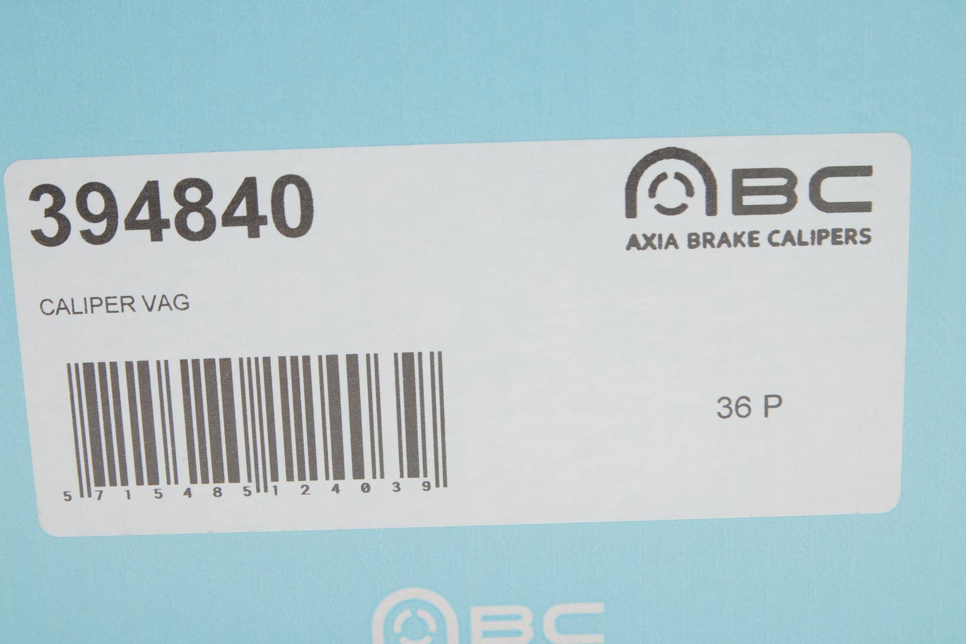 Супорт гальмівний (задній) (L) VW Golf VII/Passat B8 12- (d=42mm) (ATE) (електро)