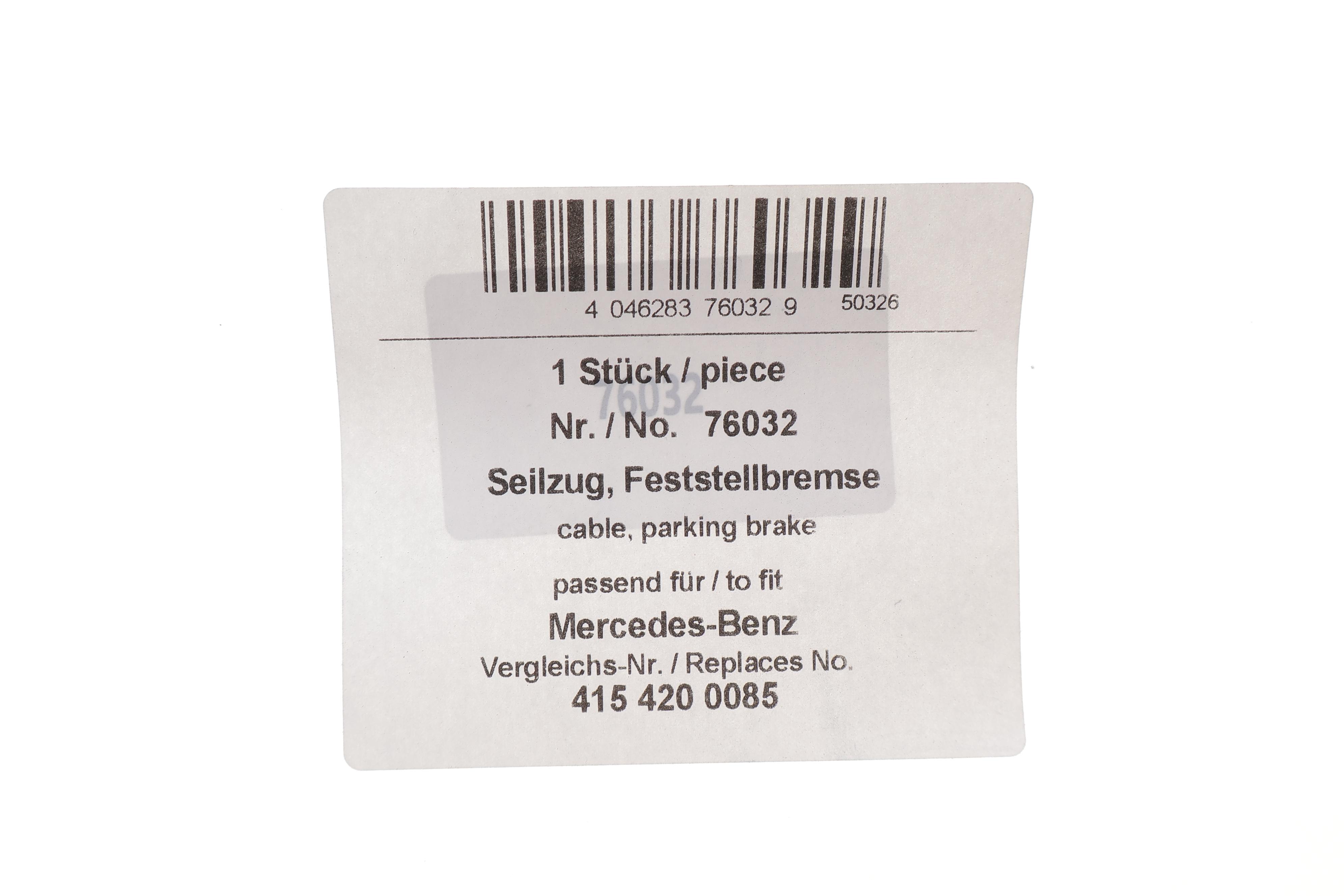 Трос ручника (задній) Renault Kangoo 1.2/1.5dCi/1.6 08- (2370/1328mm)