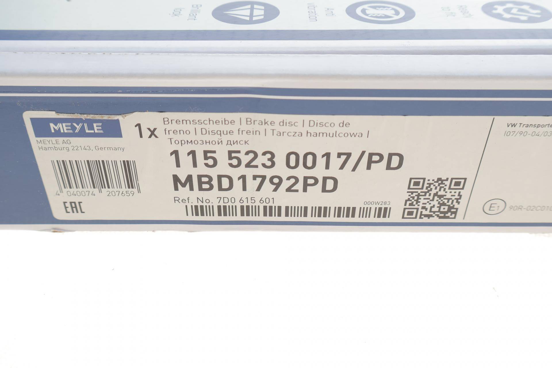 Диск гальмівний (задній) VW T4 91-03 (280x12)