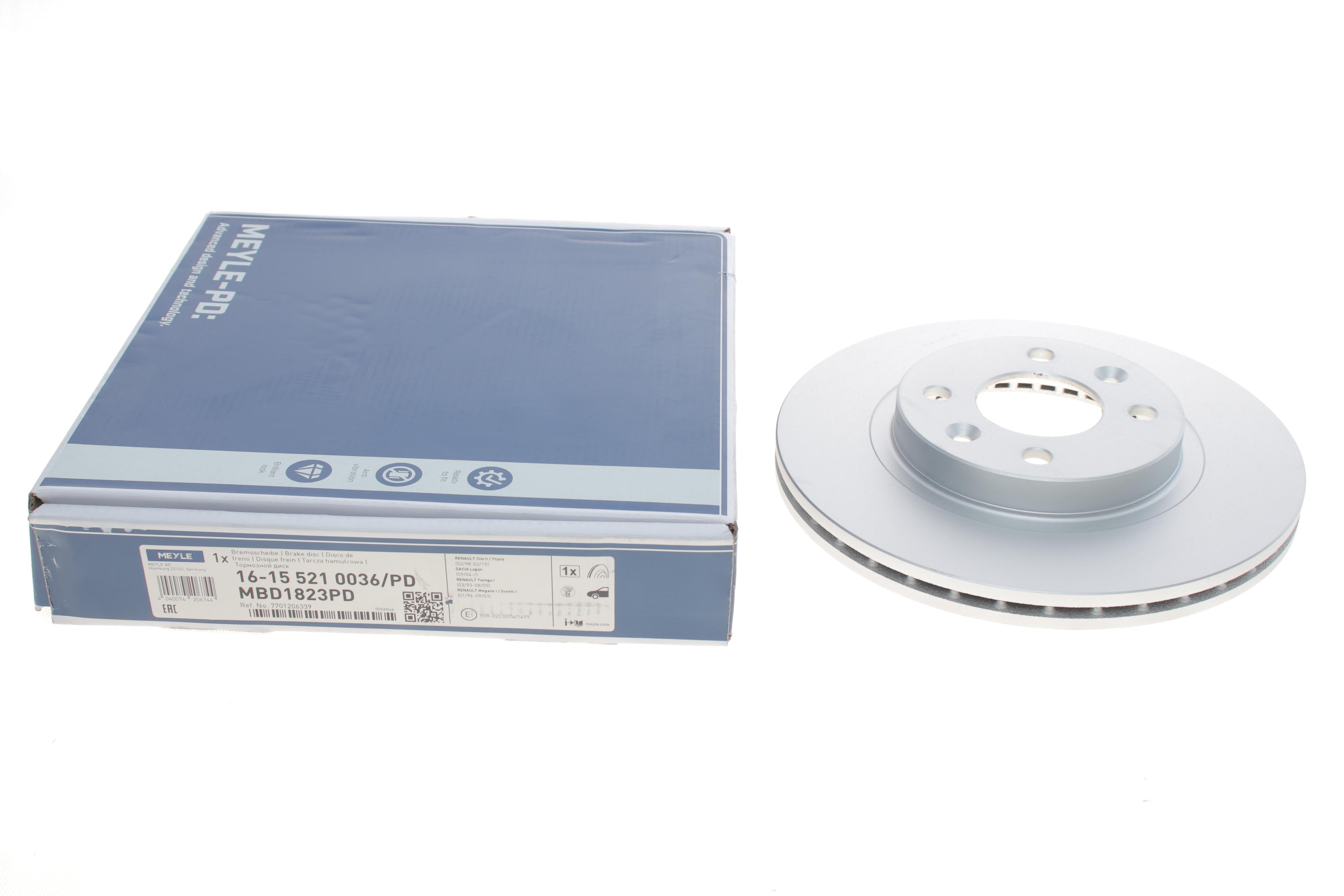 Диск гальмівний (передній) Renault Kangoo 97- (259x20.7)