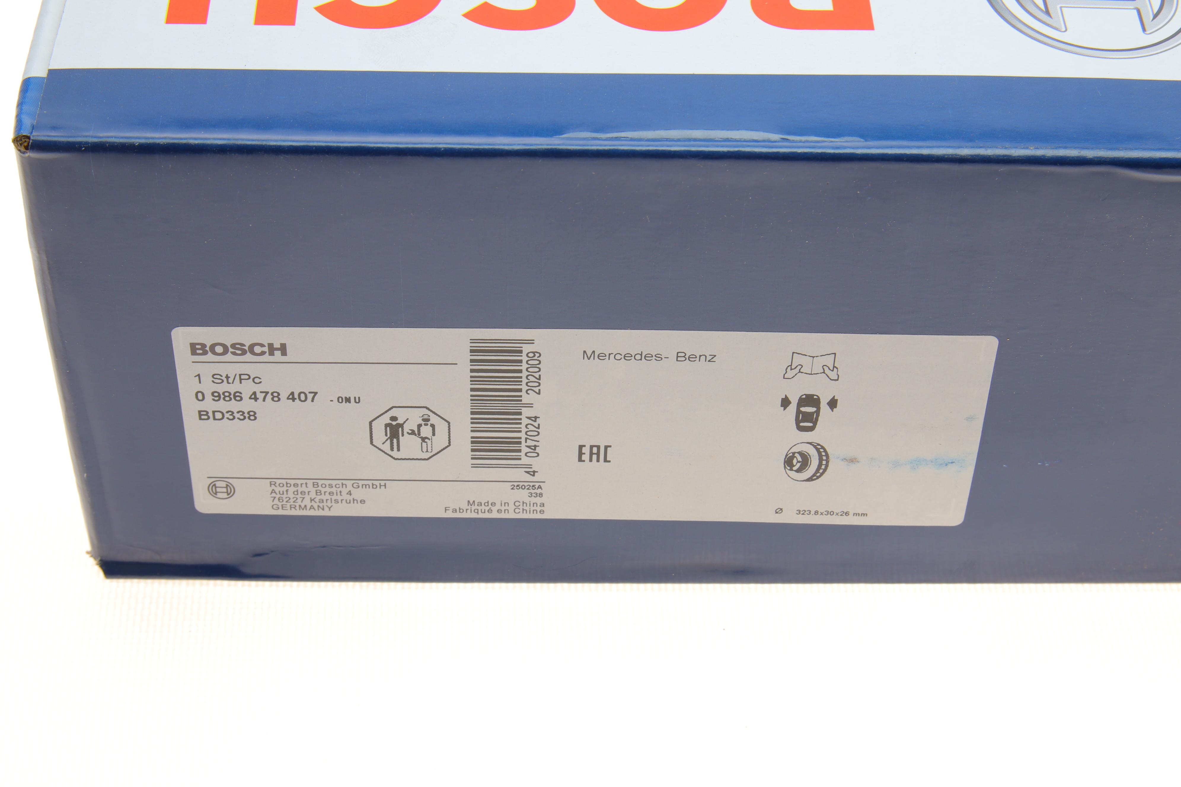 Диск гальмівний (передній) MB Vario 17.5" (323.8x30) (вент.)