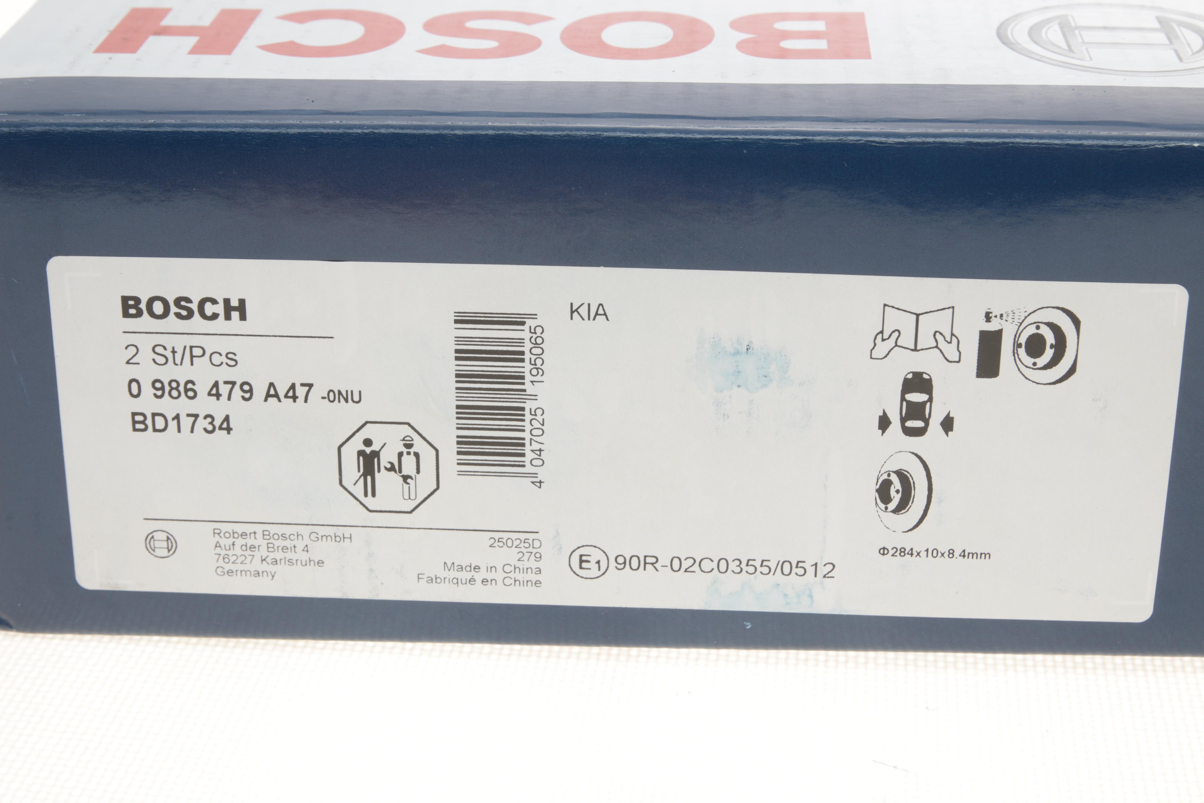 Диск гальмівний (задній) Hyundai i30/Kia Ceed 11- (284x10) (повний) (з покриттям)