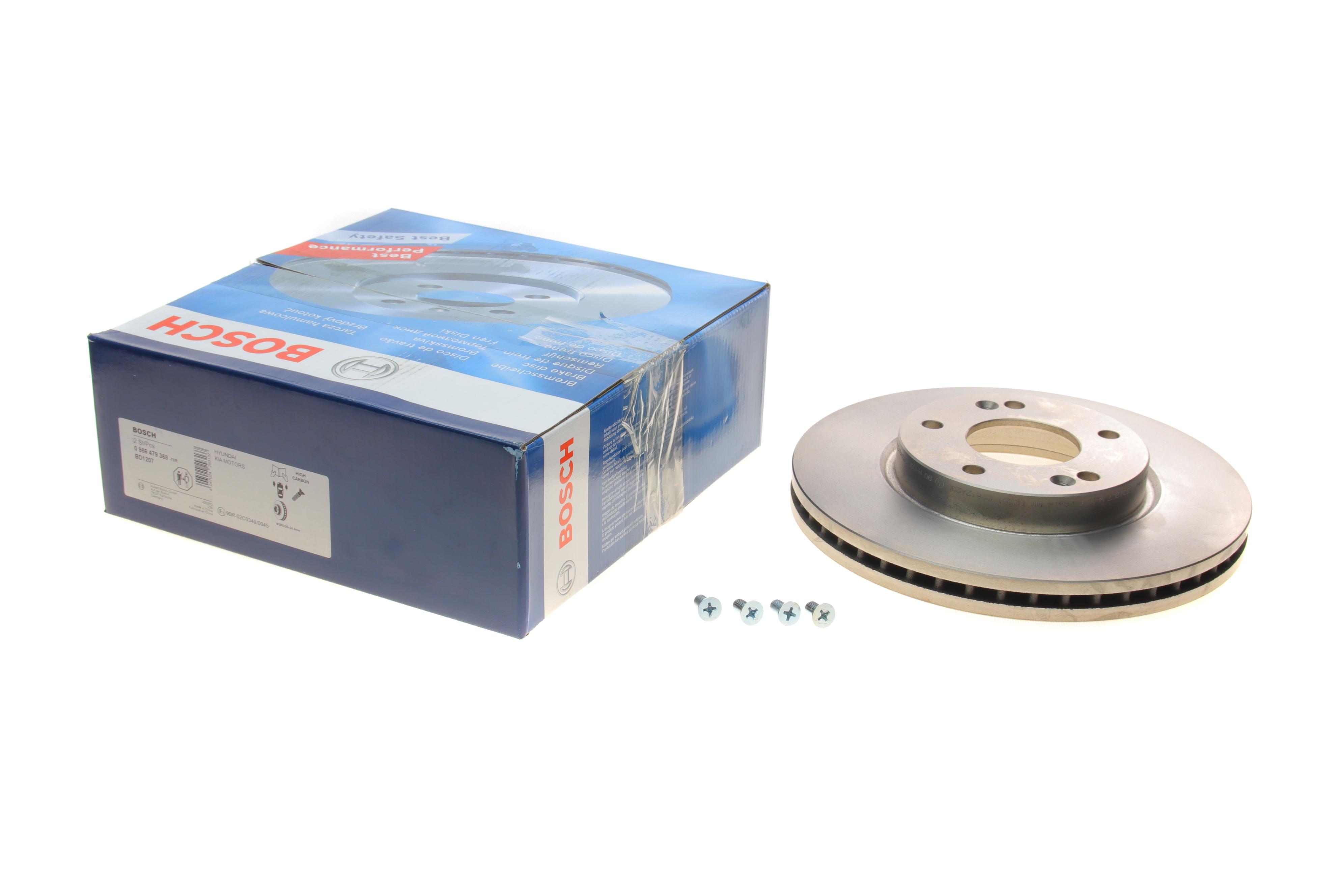 Диск гальмівний (передній) Hyundai Tucson/i30 2.0 CRDi 04-/Kia Cee'd 06- (280x26)