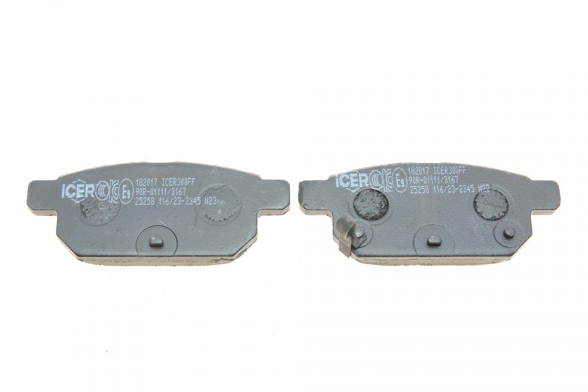 Колодки гальмівні (задні) Suzuki Vitara III 15-/SX4 S-cross 13-/Swift IV 10-/Baleno 16-