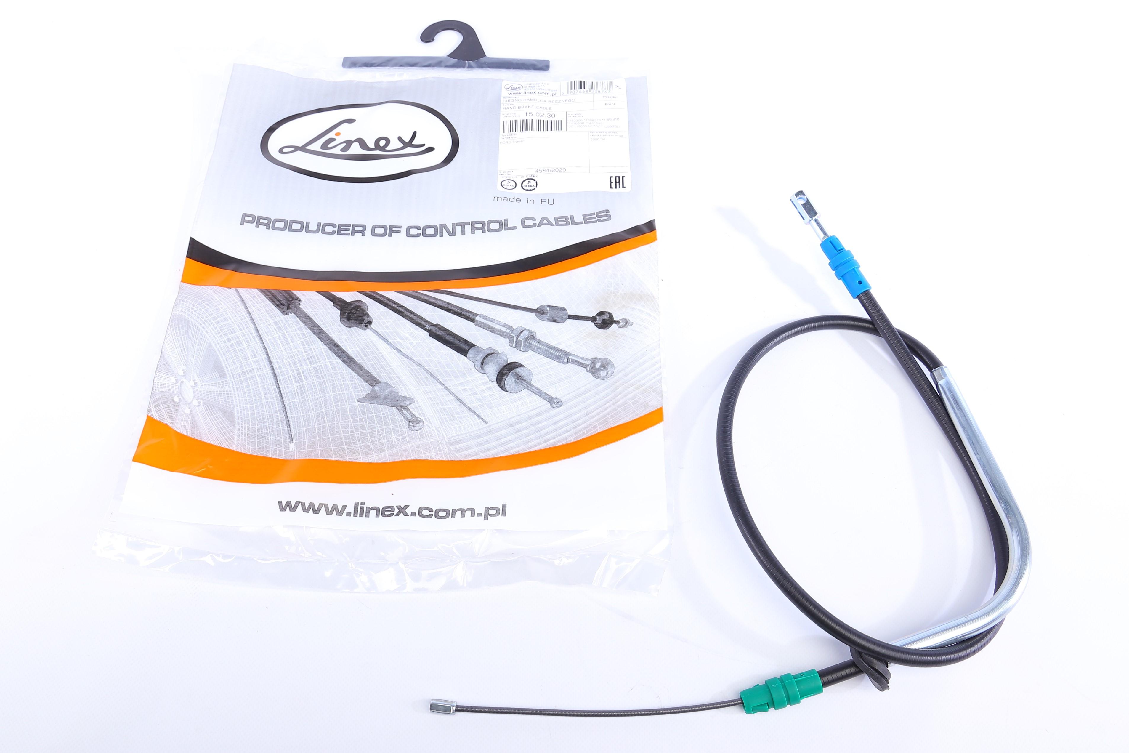 Трос ручника (передній) Ford Transit 06- (1284mm)