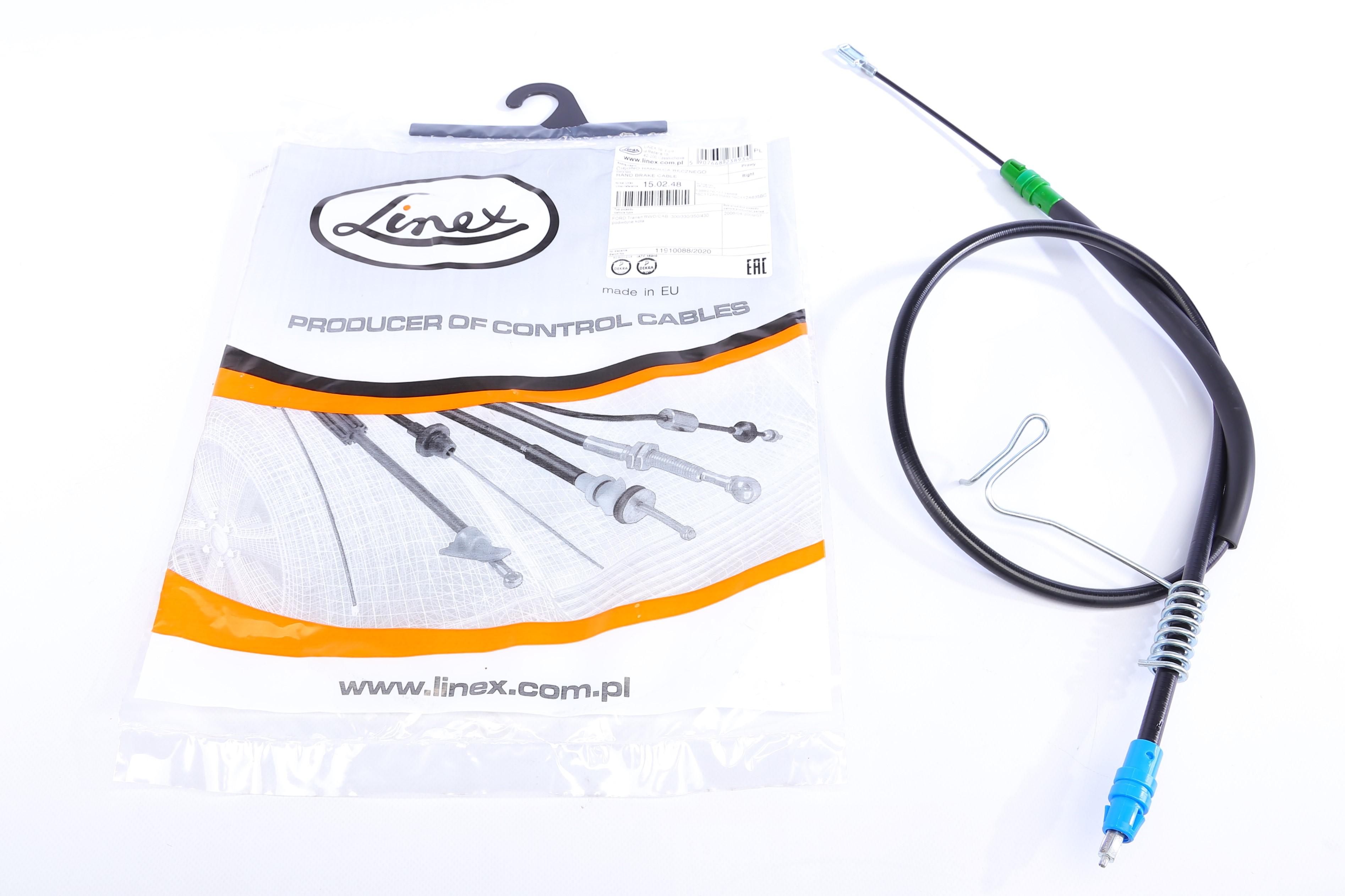 Трос ручника (задній) (R) Ford Transit 06- (1270mm)