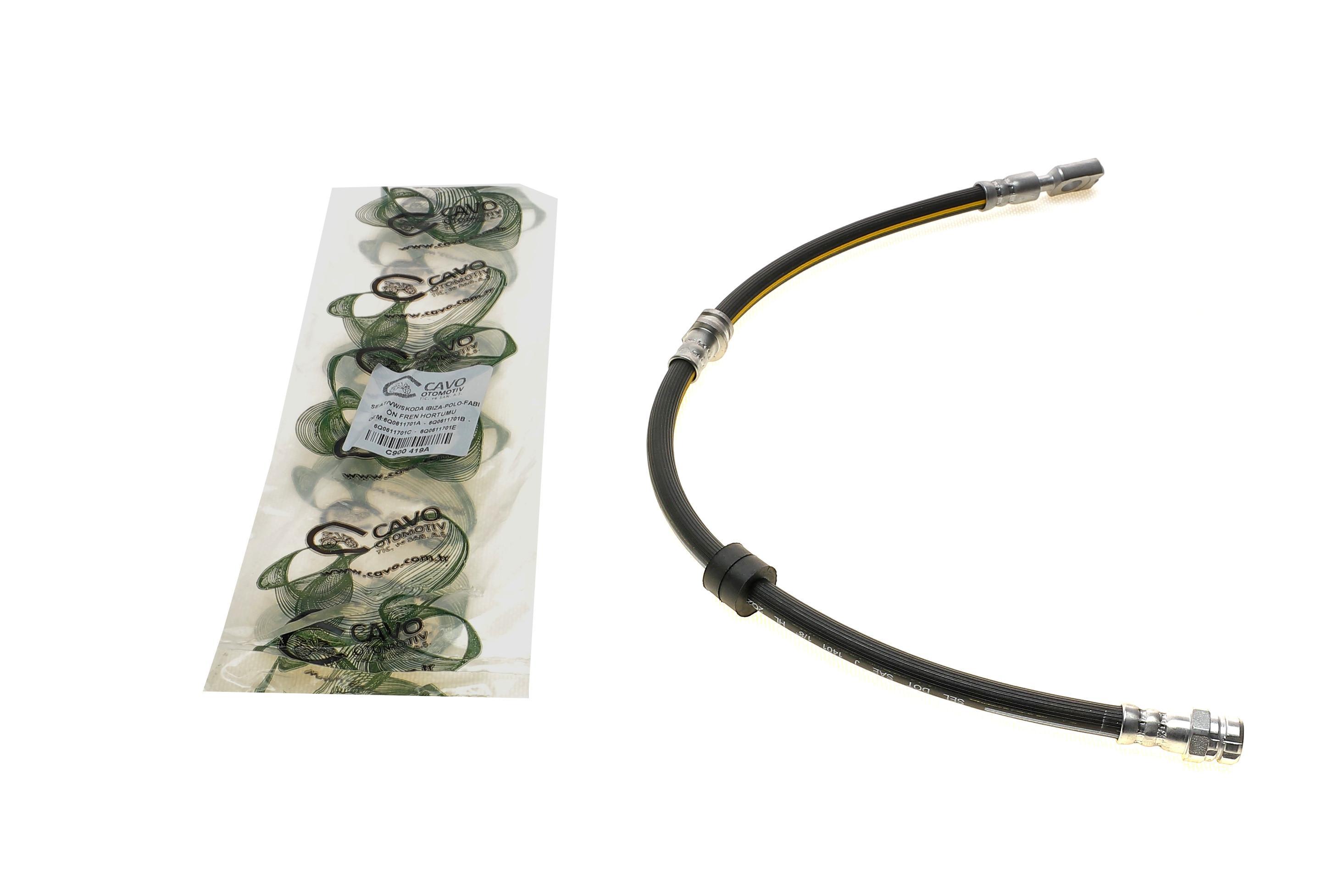 Шланг гальмівний (передній) VW Polo/Skoda Fabia I/II/Roomster/Seat Ibiza 99-15