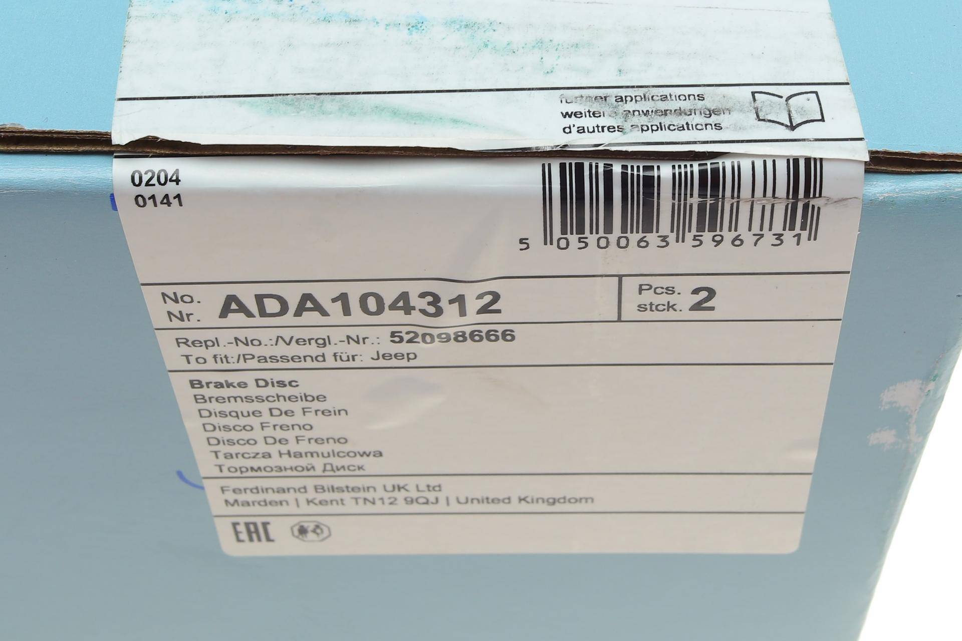 Диск гальмівний (задній) Jeep Grand Cherokee 2.7CRD/3.1-4.7 99-05 (305x10) (з покриттям) (повний)