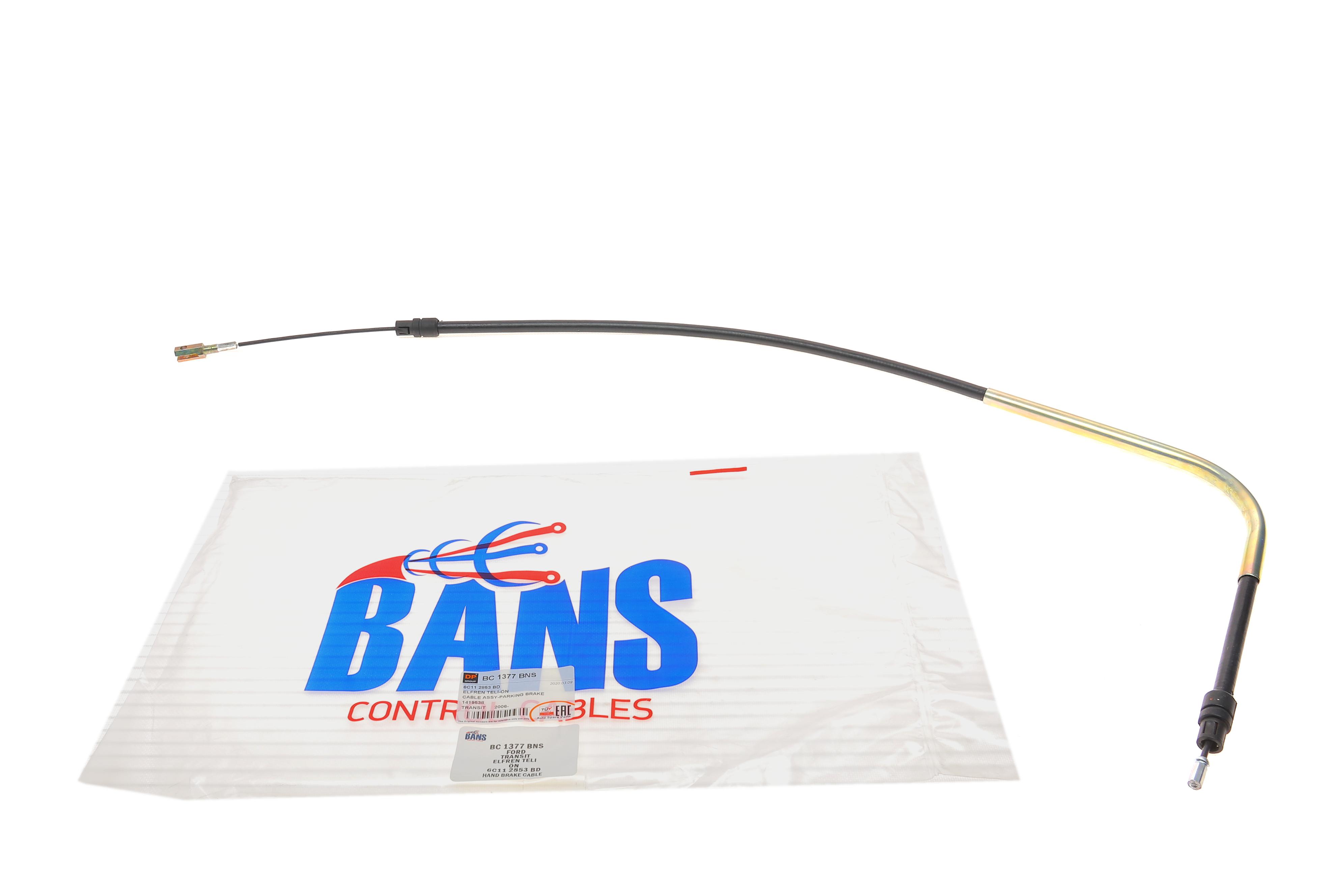 Трос ручника (передній) Ford Transit 06- (1284mm)