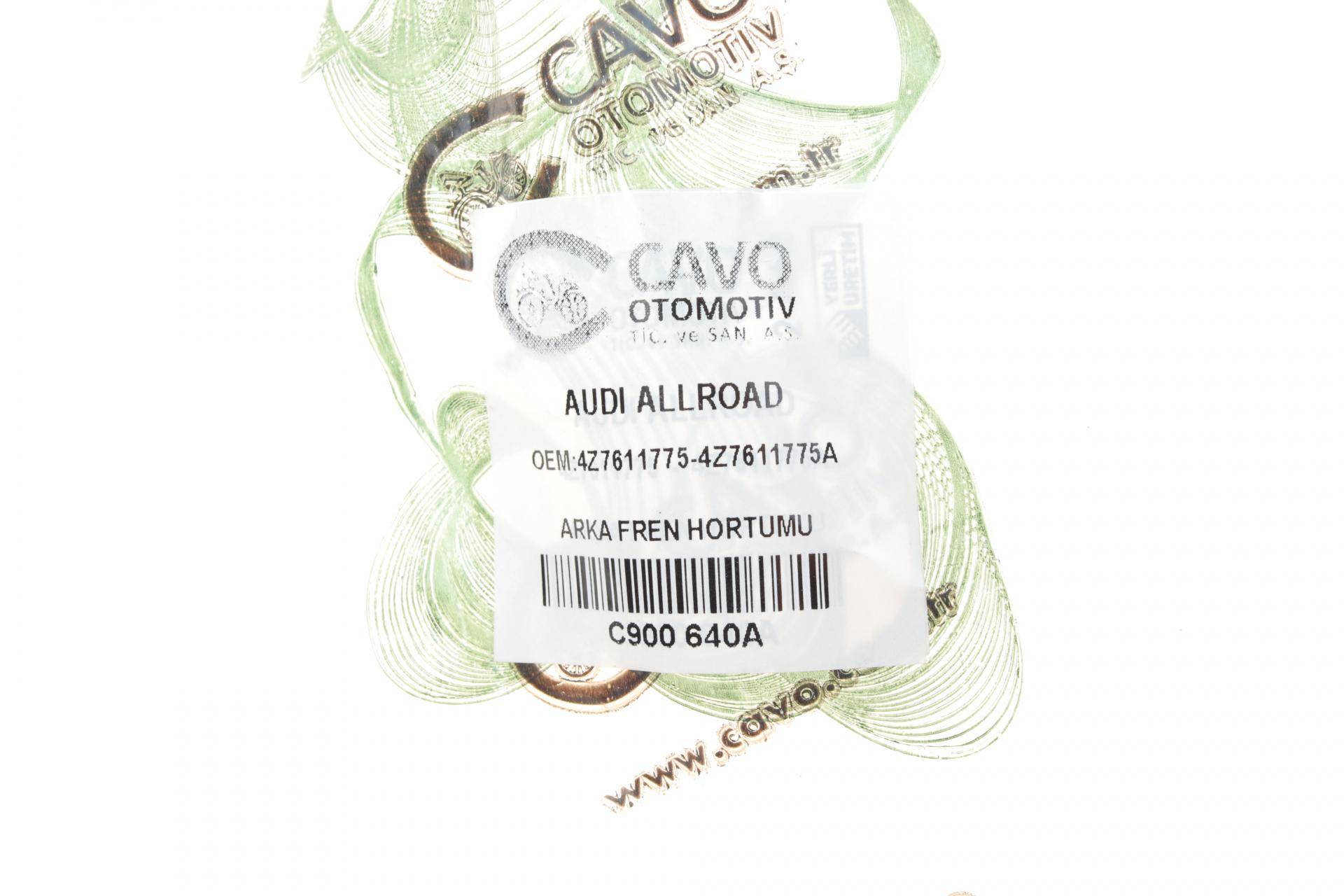 Шланг гальмівний (задній) Audi Allroad 2.5-2.7TDI quattro 00-05