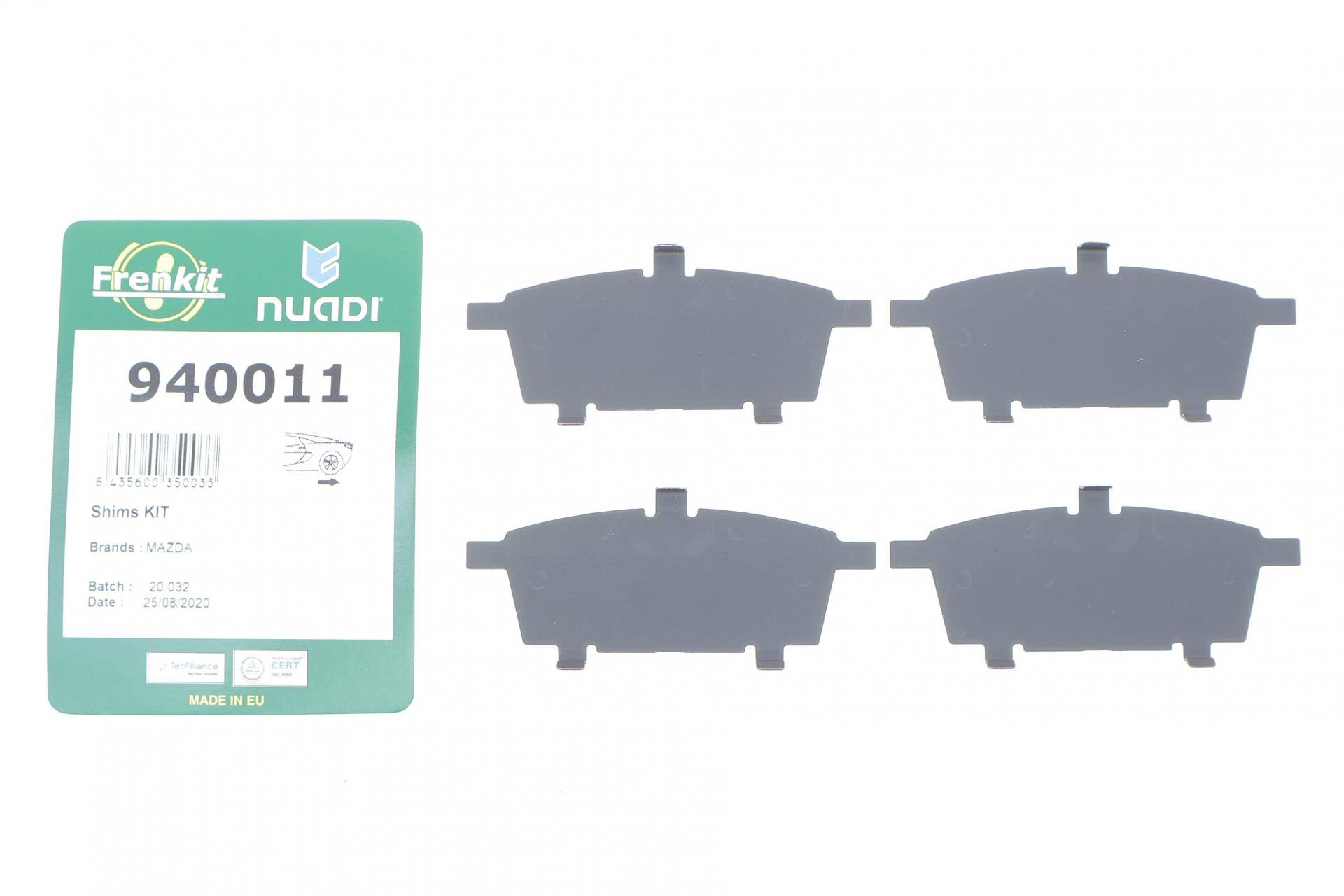 Комплект протискрипних пластин (задніх) Mazda CX-7 06-/CX-9 07-