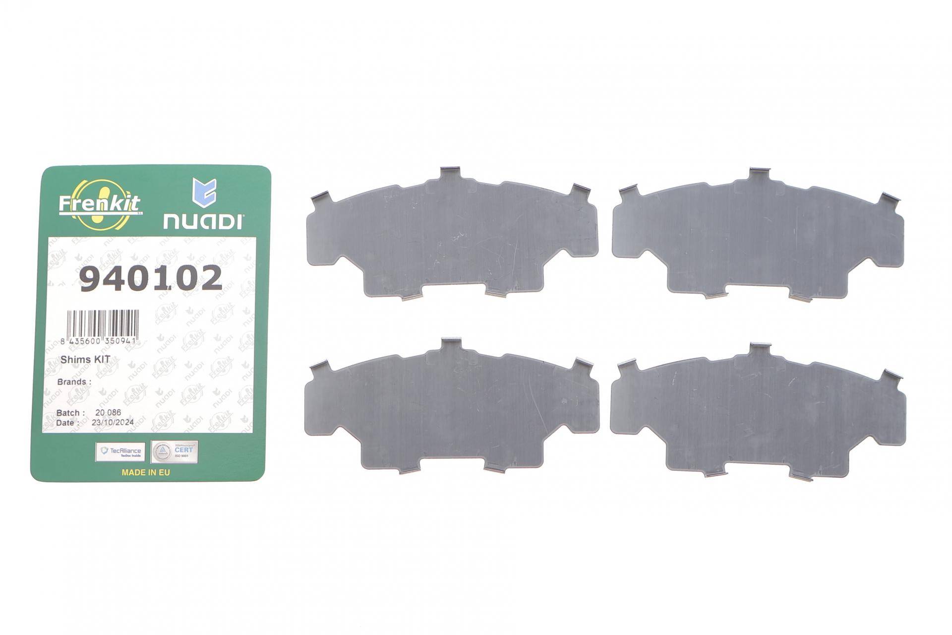 Комплект протискрипних пластин (передніх) Honda Accord VII 03-08/CR-V II 01-07/CR-V IV 13-/Civic IX/X 14-