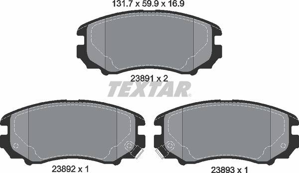 Колодки гальмівні (передні) Hyundai Sonata/Tucson/Kia Sportage 01- (Mando) Q+