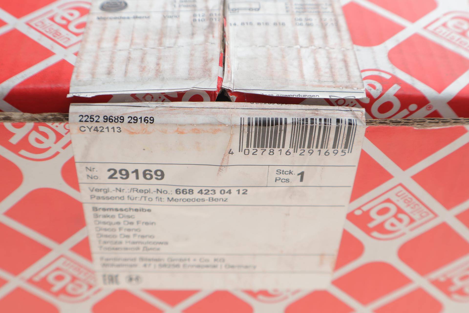 Диск гальмівний (задній) MB Vario 612 (304х30) (+ABS)