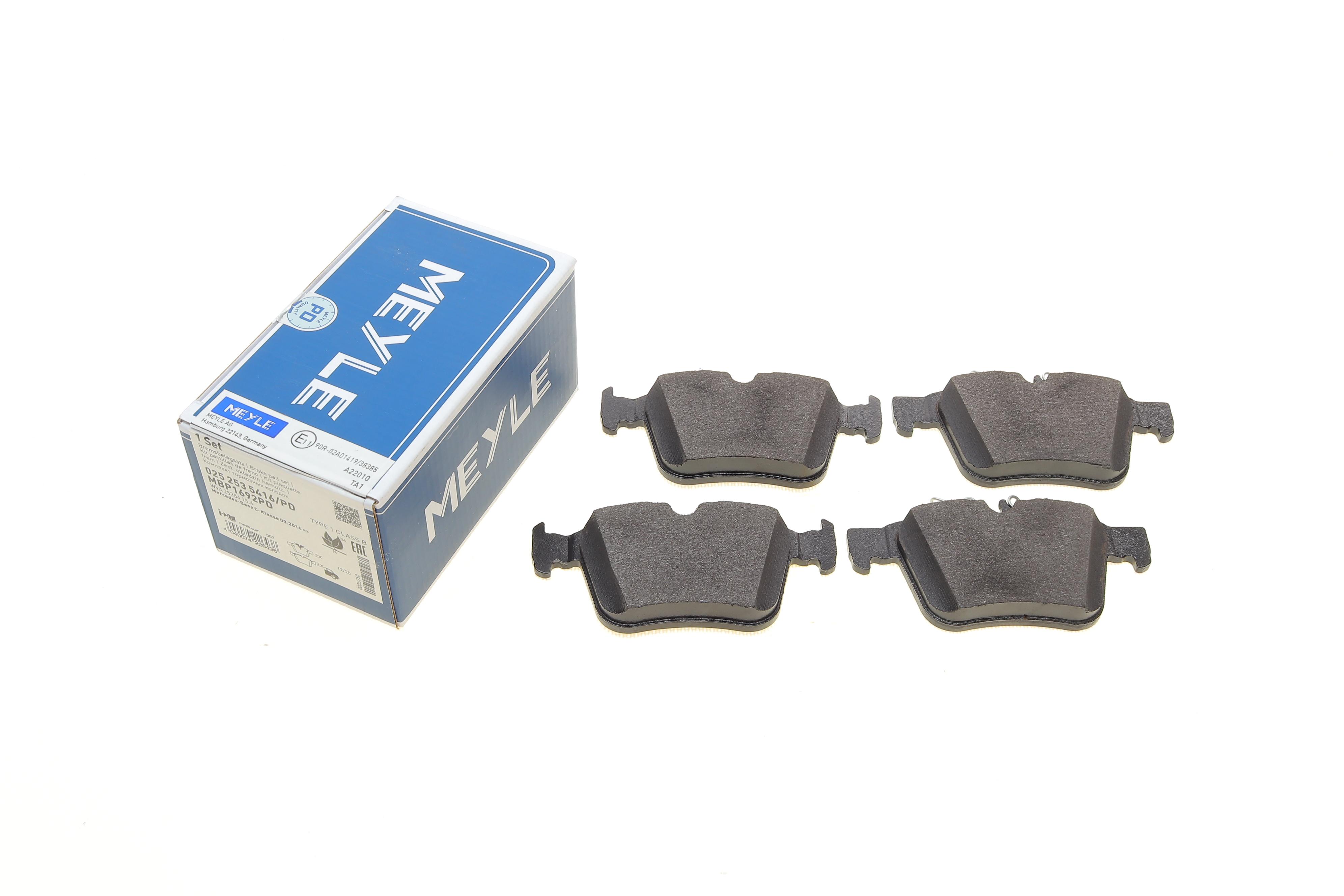 Колодки гальмівні (задні) MB C-class (W205/A205/S205/C205) 14- (Ate)