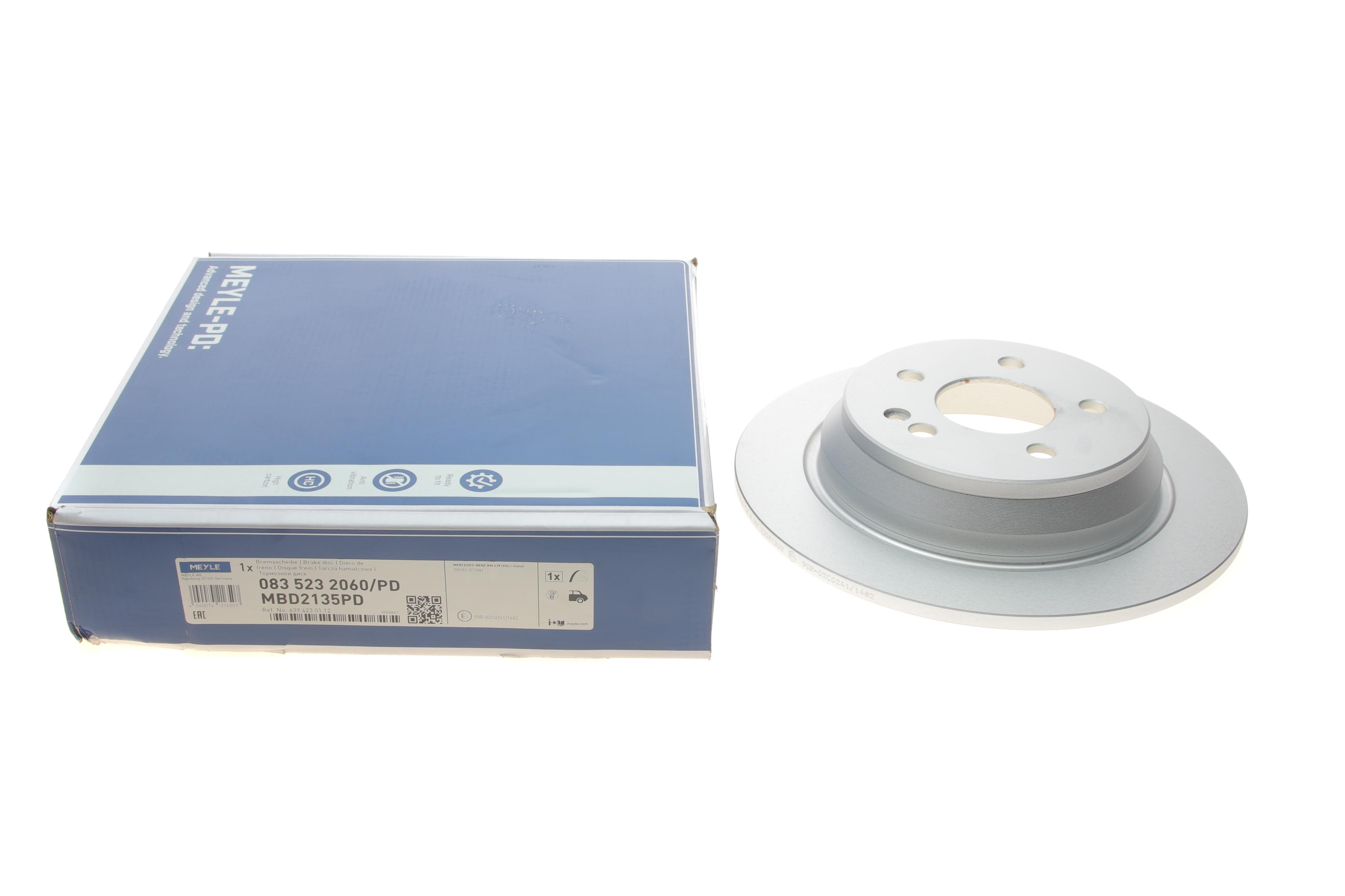 Диск гальмівний (задній) MB Vito (W639) 03- (296x10)