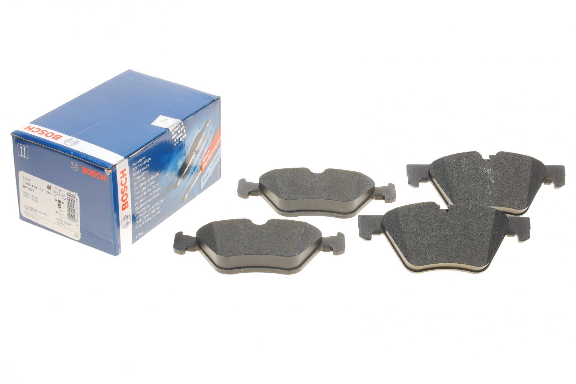 Колодки гальмівні (передні) BMW 1 (E81/E87) 04-12/3 (E90-E93) 05-13/X1 (E84) 11-15