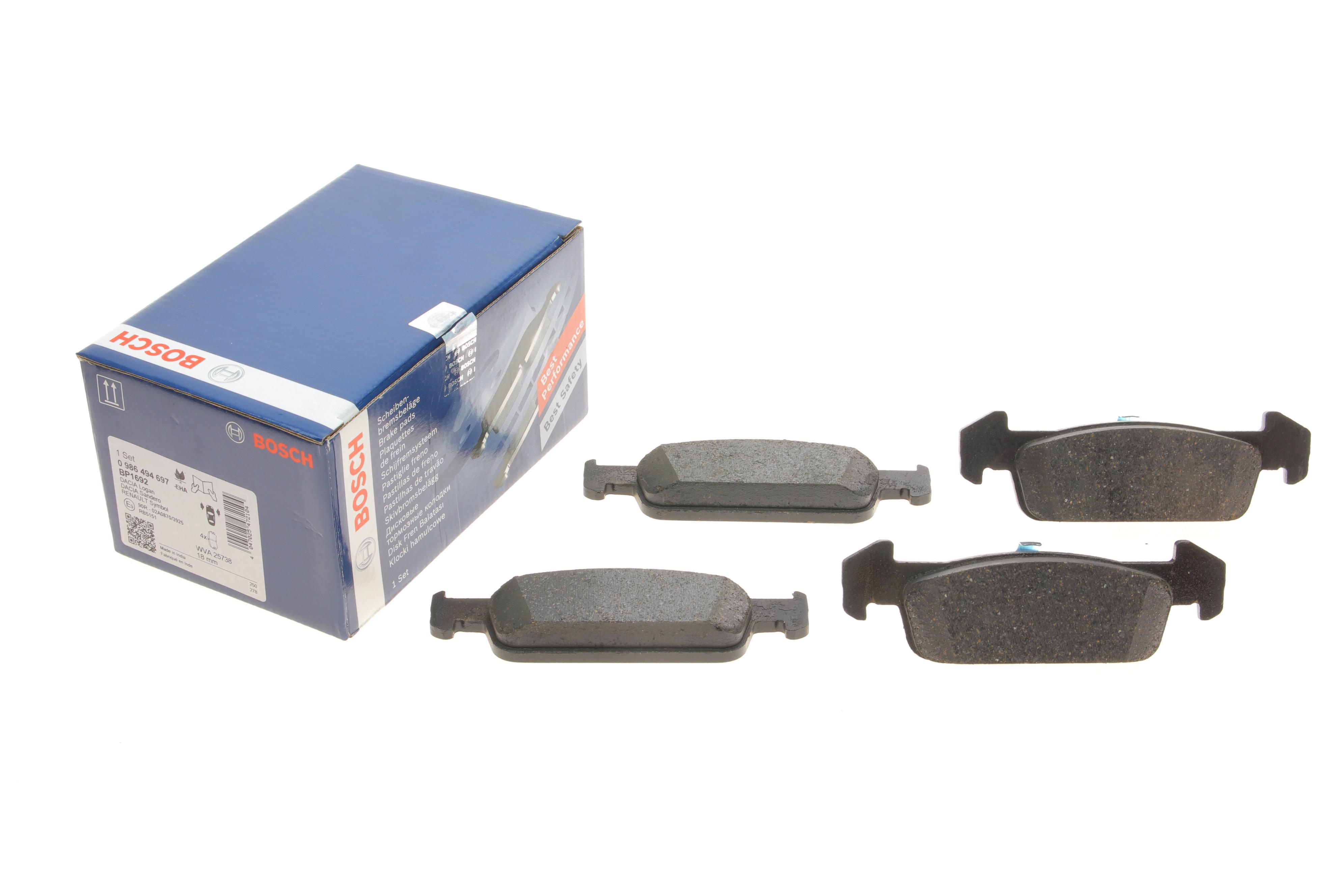 Колодки гальмівні (передні) Dacia Logan II/Sandero II 12-/Renault Logan 11-/Sandero 13/Clio IV 18-