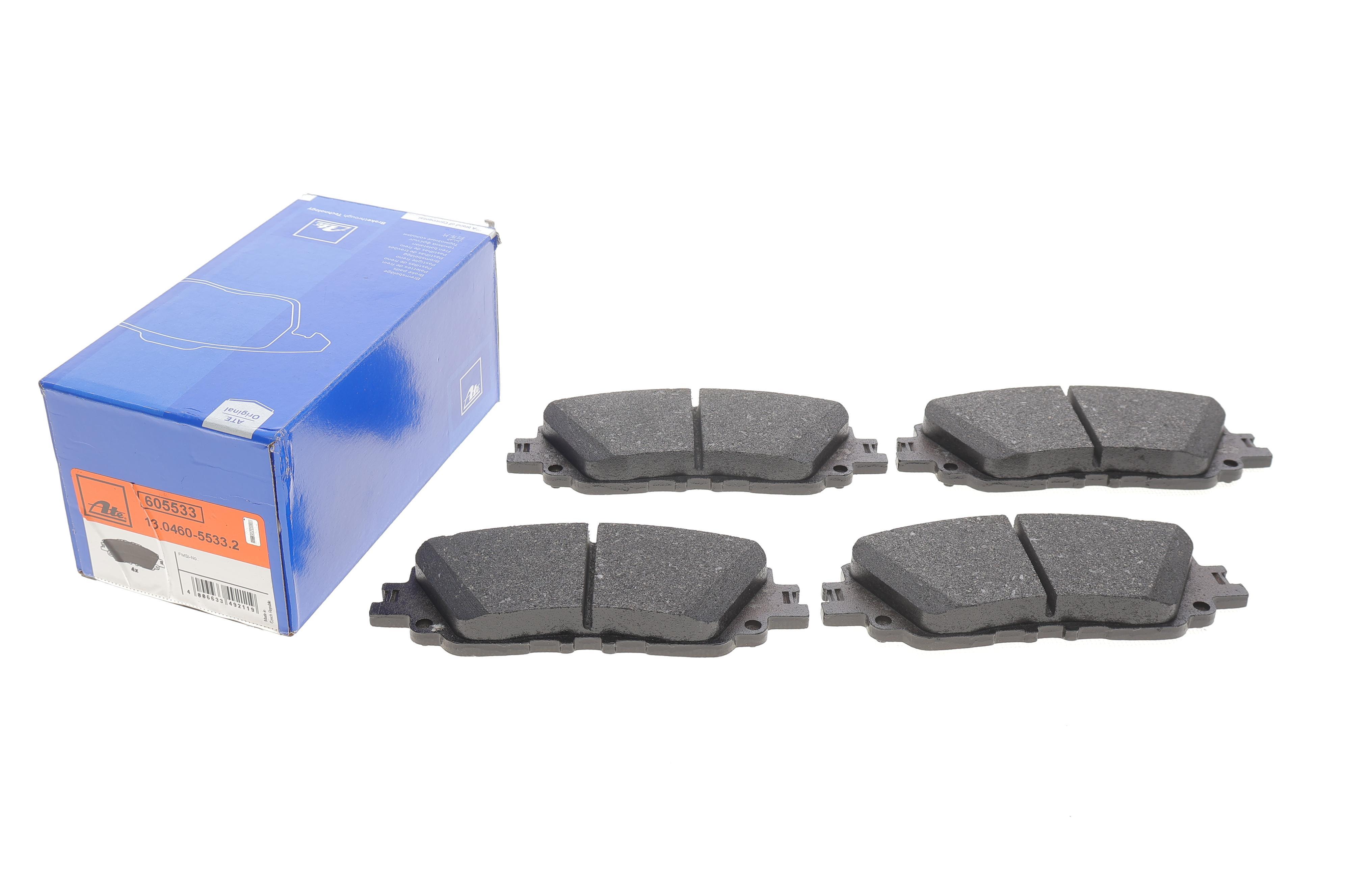 Колодки гальмівні (передні) Toyota Camry 17-/Rav4 18-/Lexus ES 18- (Akebono)