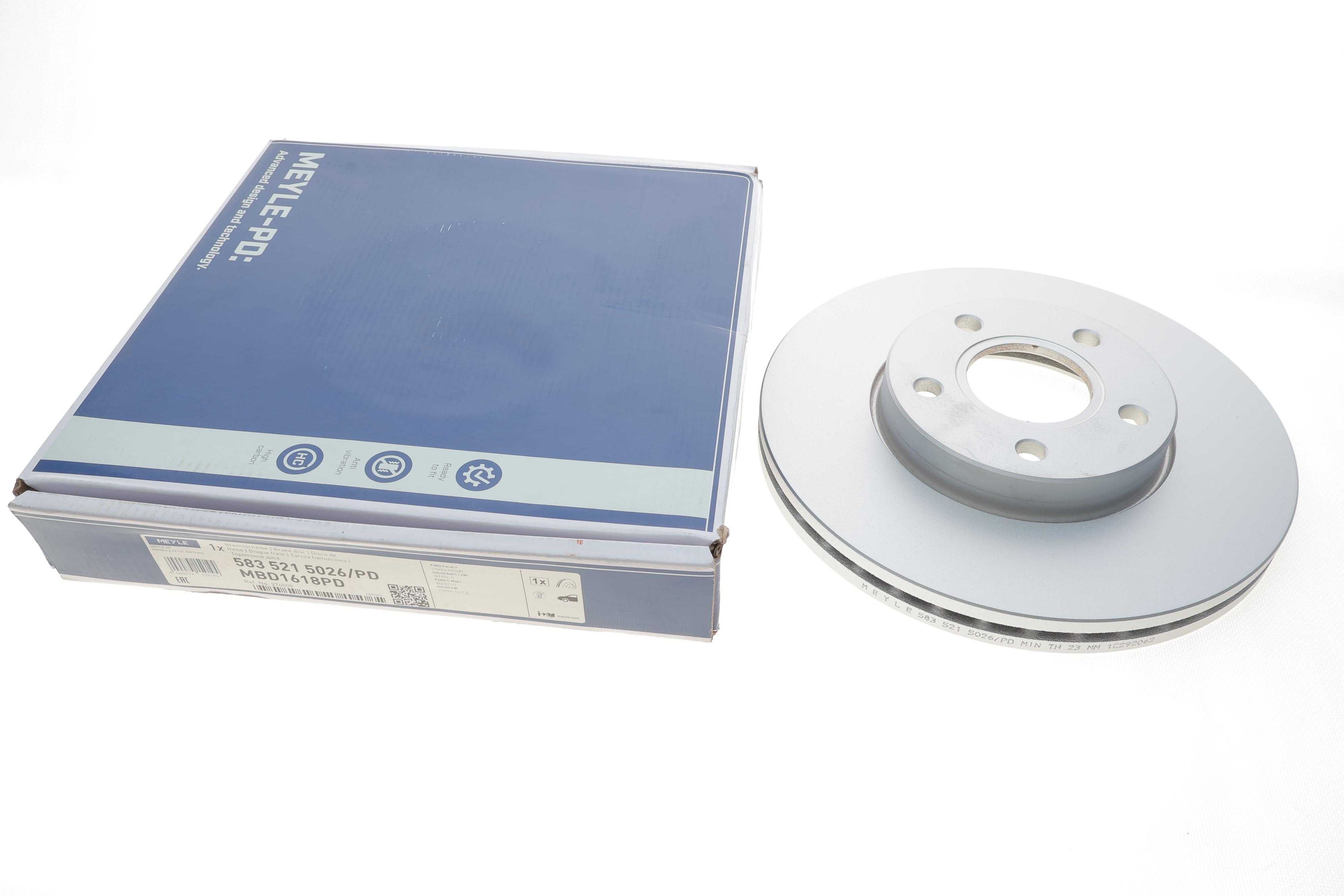 Диск гальмівний (передній) Ford C-max/Focus/Volvo C30/C70/S40/V50 04- (278x25)