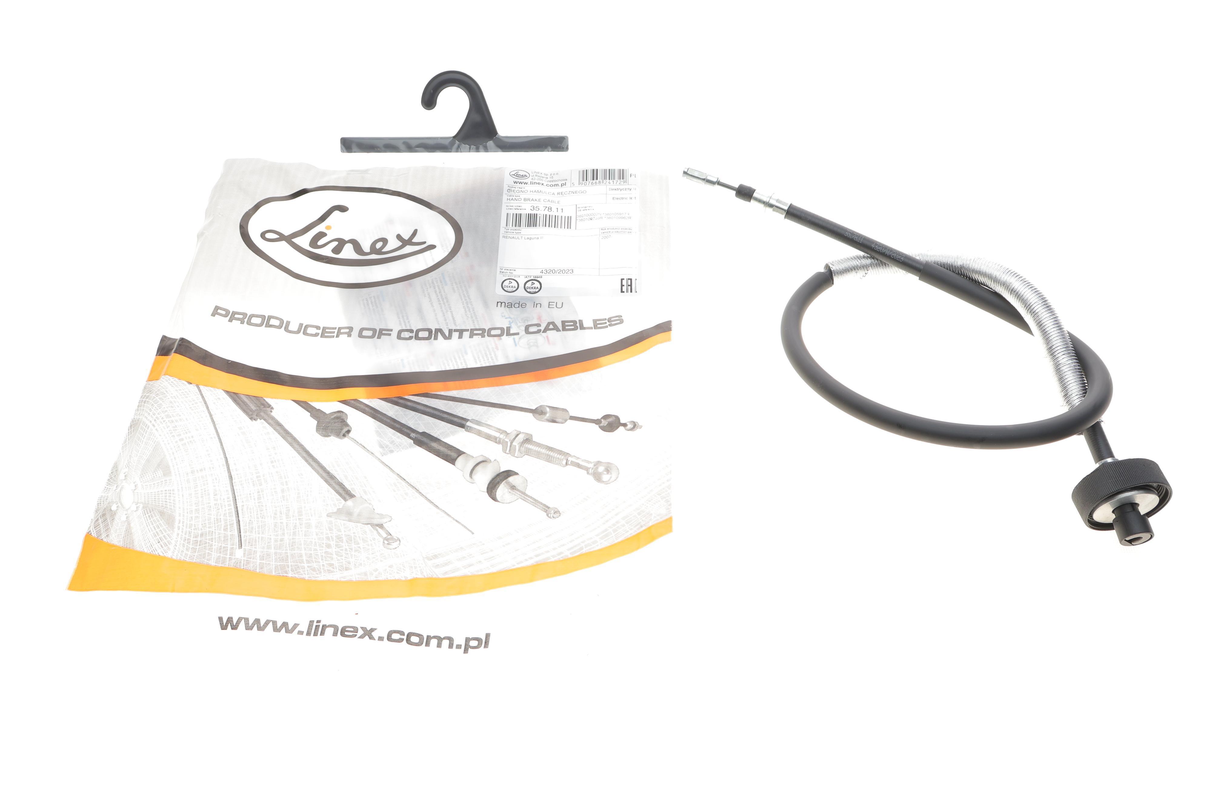Трос ручника (передній) (L) Renault Laguna III 07- (L=936mm)