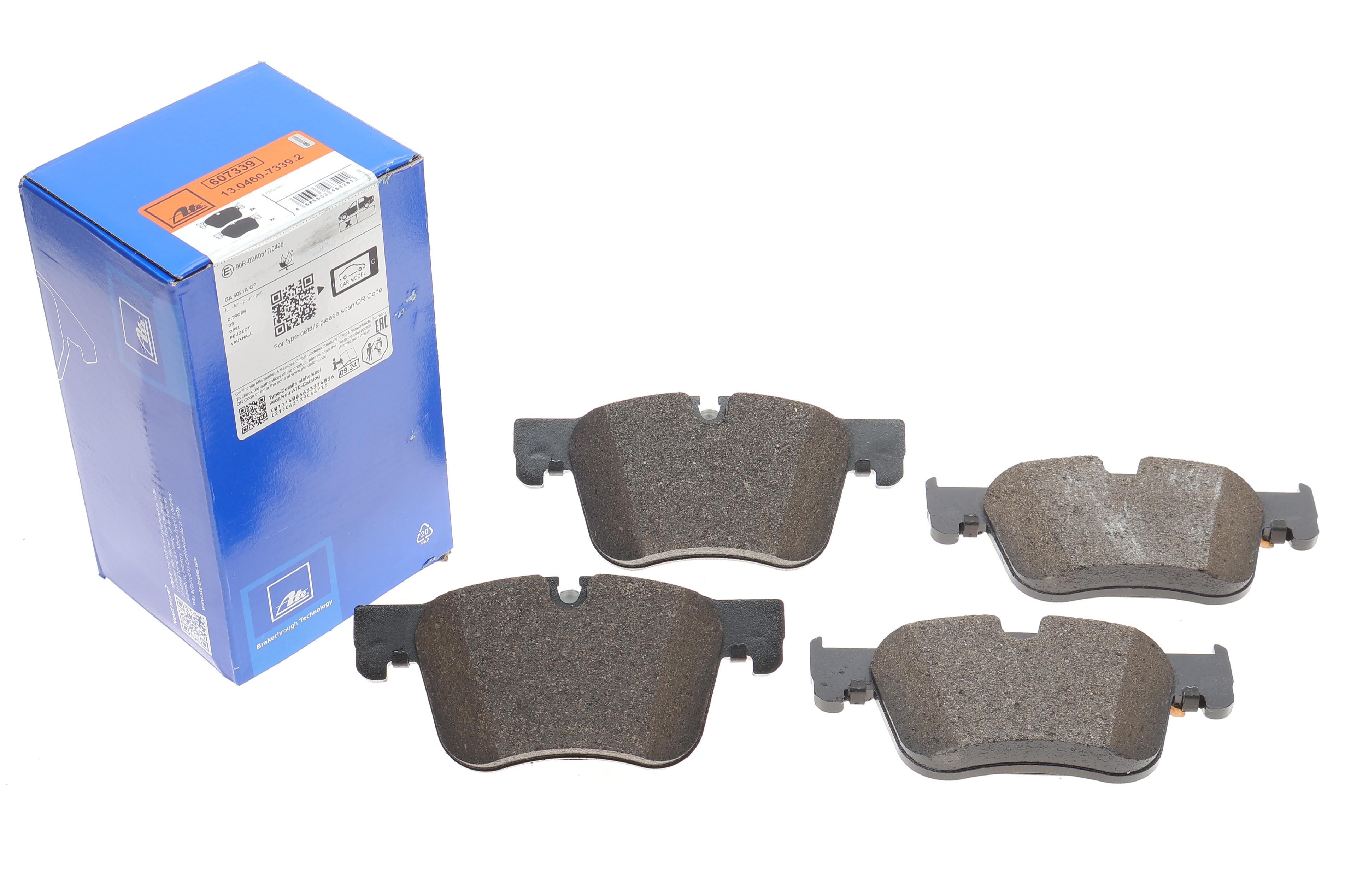 Колодки гальмівні (передні) Citroen Berlingo/Opel Combo 18-/Peugeot 3008/508 16- (Ate)