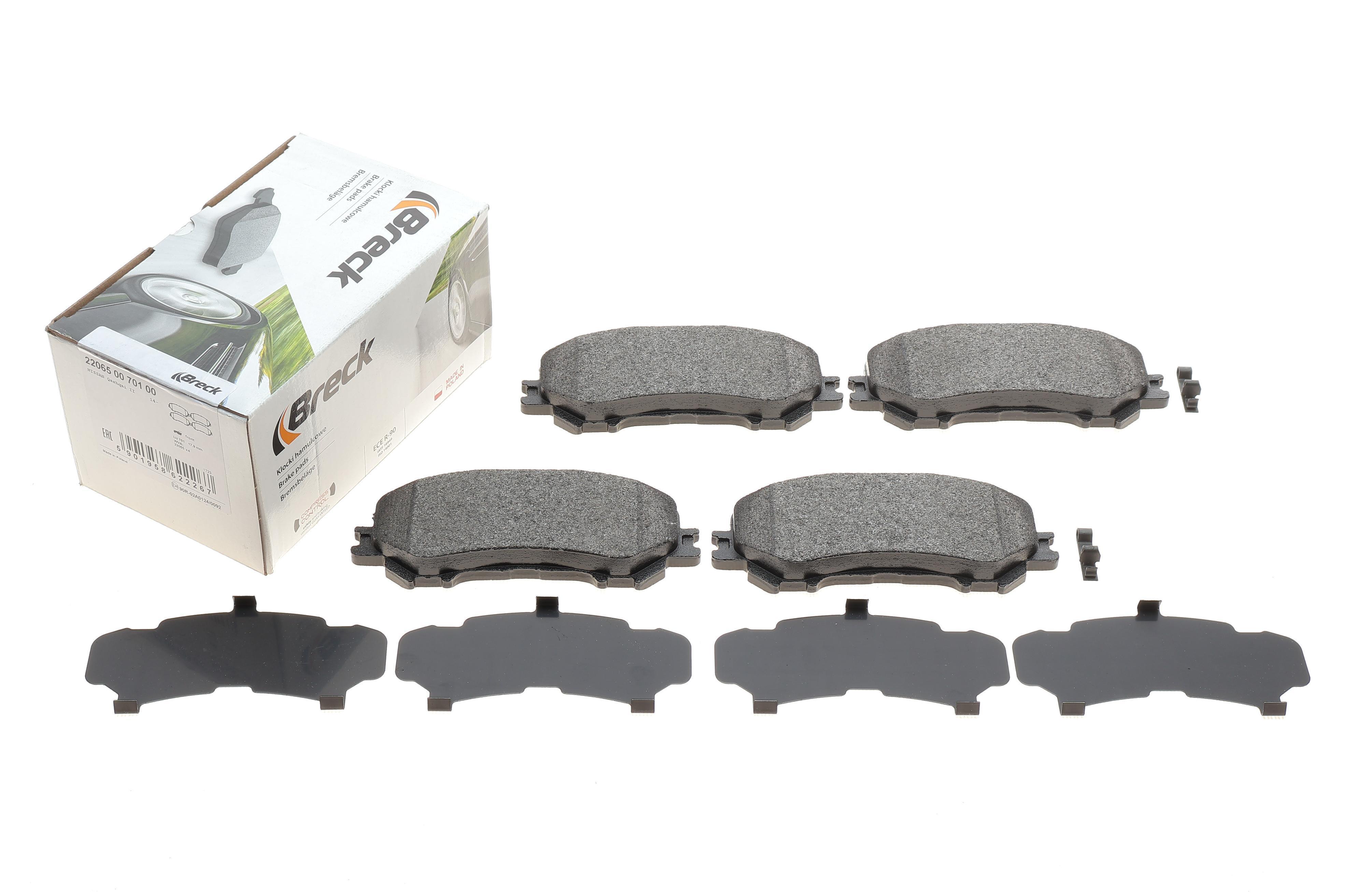 Колодки гальмівні (передні) Nissan Qashqai II/Renault Kadjar 13-