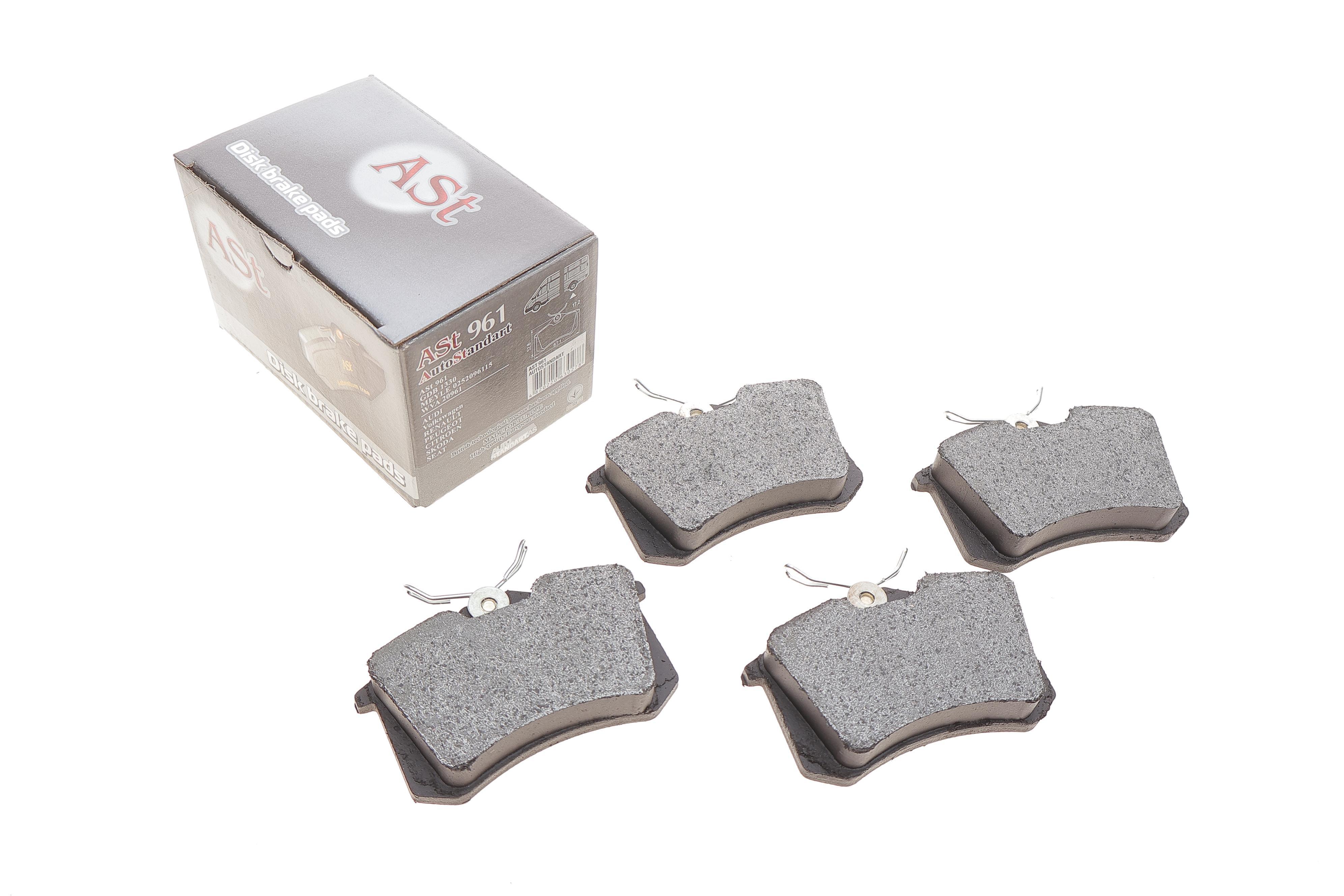 Колодки гальмівні (задні) VW Caddy III 04-/Peugeot 308 07-/Citroen C4 04-