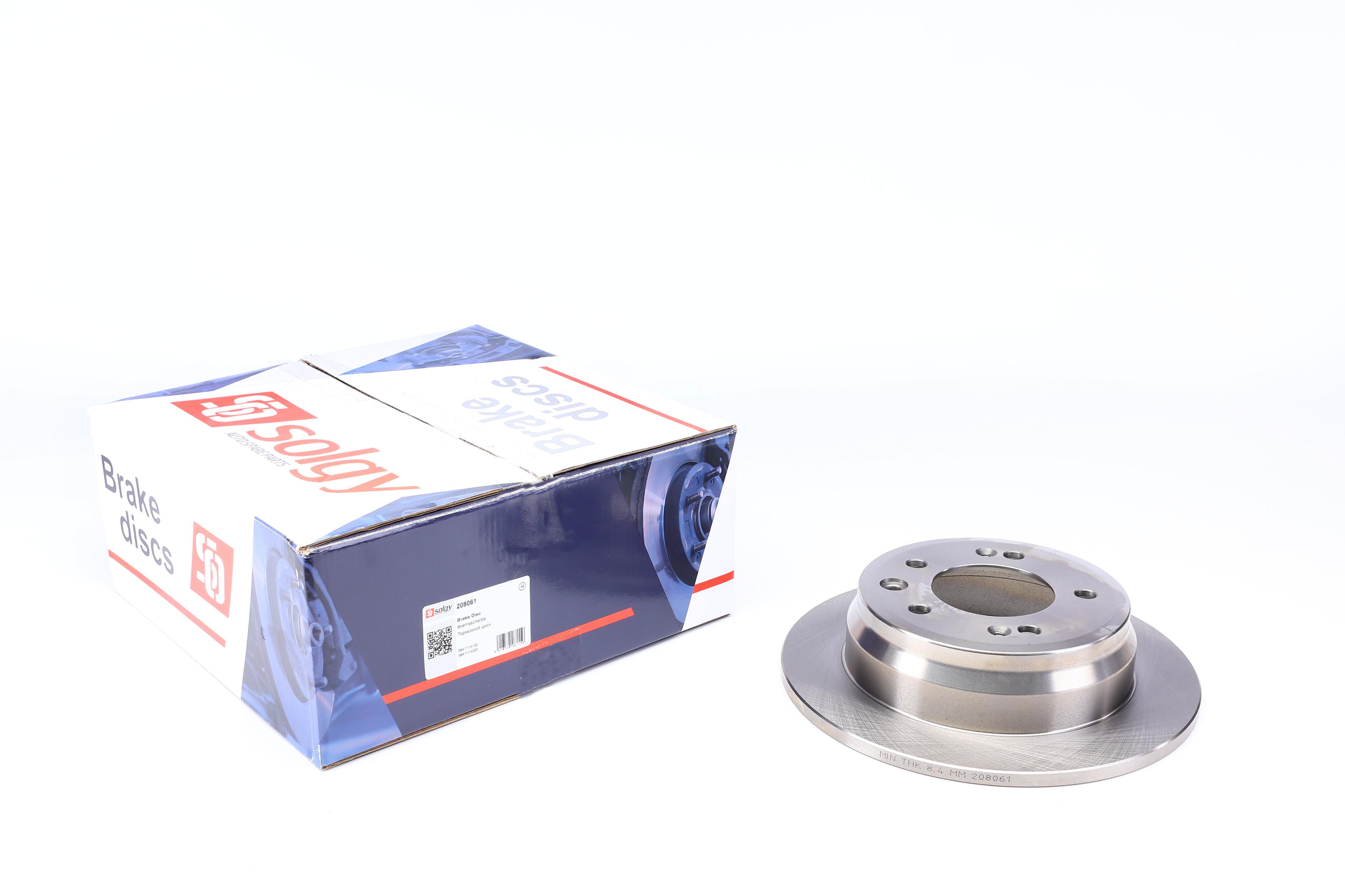 Диск гальмівний (задній) Hyundai I30/ix35/Kia Cee'D/Sportage 08- (262x10)