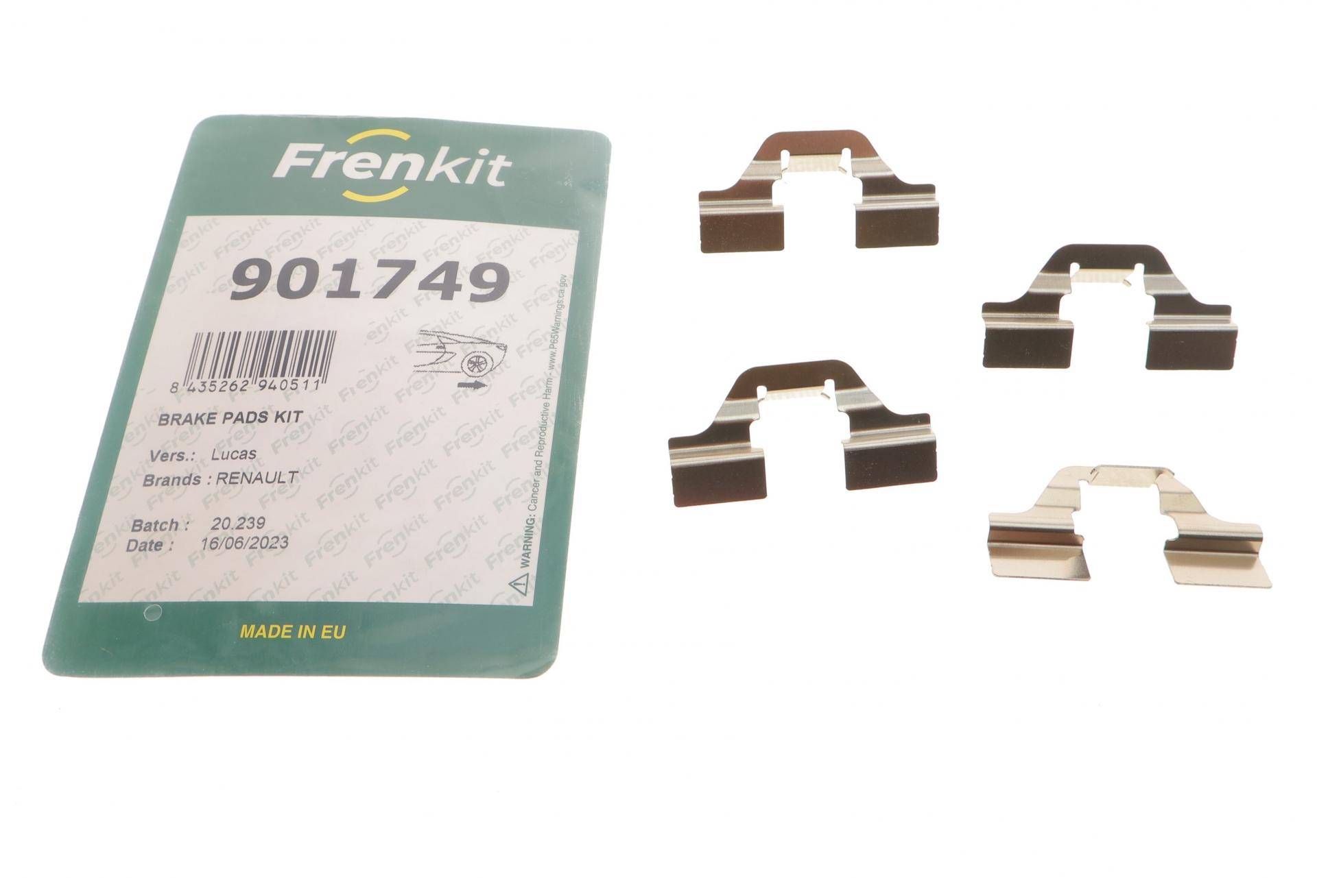 Планка супорта (заднього) прижимна (к-кт) Renault Scenic I/Megane II 98- (Lucas)