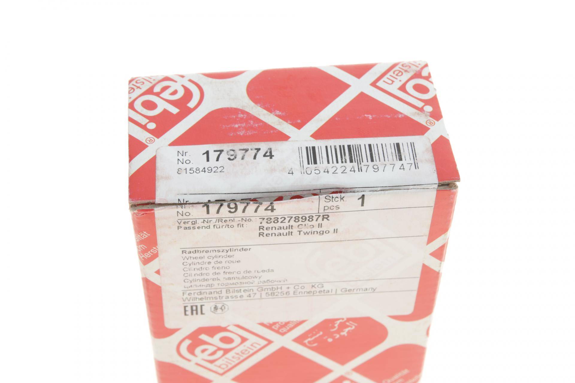 Циліндр гальмівний (задній) Renault Twingo 07-14