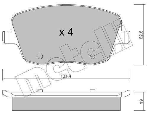 Колодки гальмівні (передні) Seat Cordoba/Ibiza IV/VW Polo/Skoda Fabia 99-15/Roomster 06-15