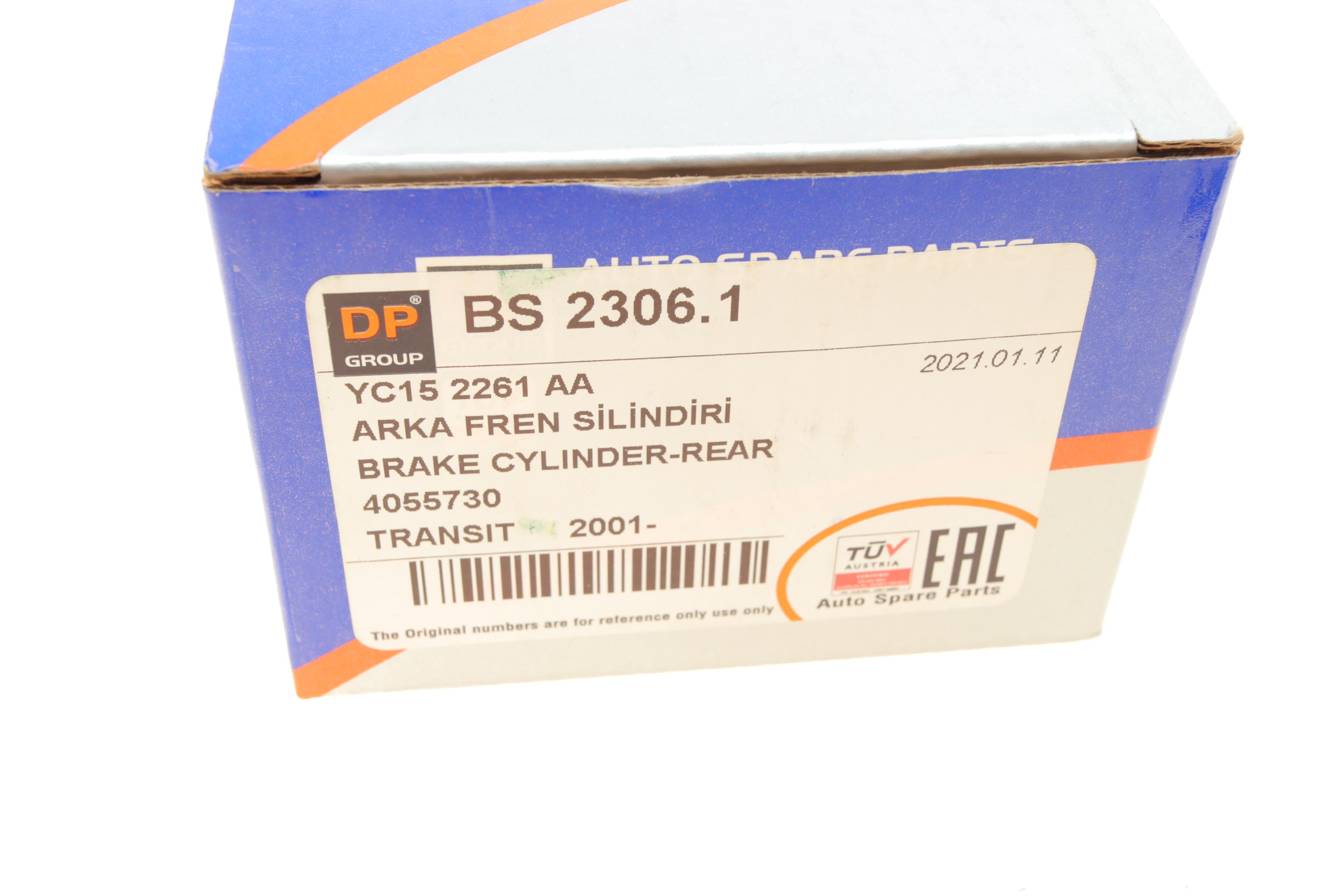 Циліндр гальмівний (задній) Ford Transit 00-