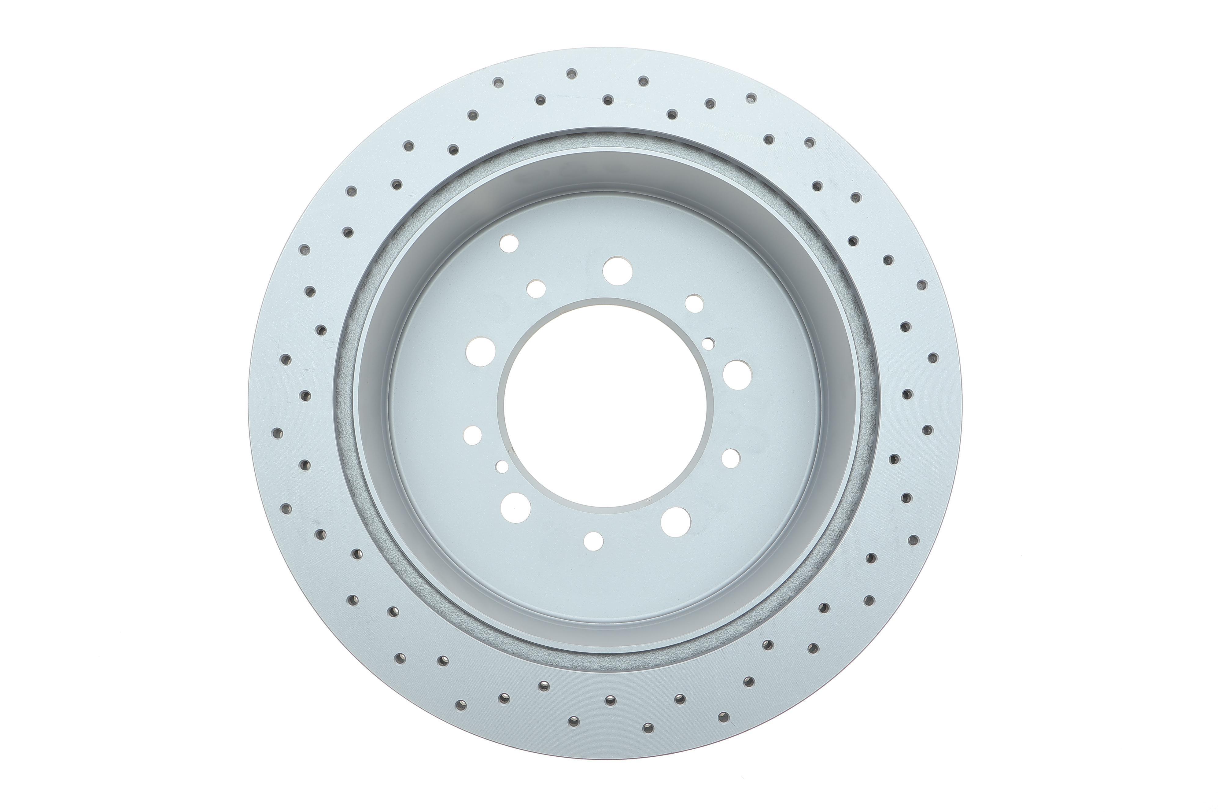 Диск гальмівний (задній) Toyota Land Cruiser 200 08- (345x18) (з покриттям) (з отворами) (вентил.)