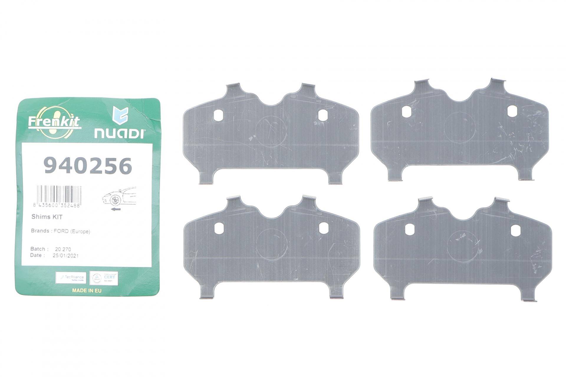 Комплект протискрипних пластин (передніх) Ford Transit 2.0 EcoBlue/2.2 TDCi 13-