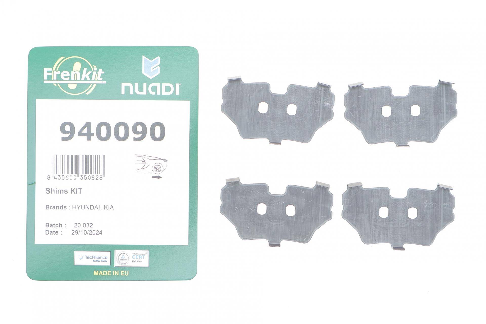 Комплект протискрипних пластин (задніх) Hyundai Tucson/Kia Sportage 04- (Mando)