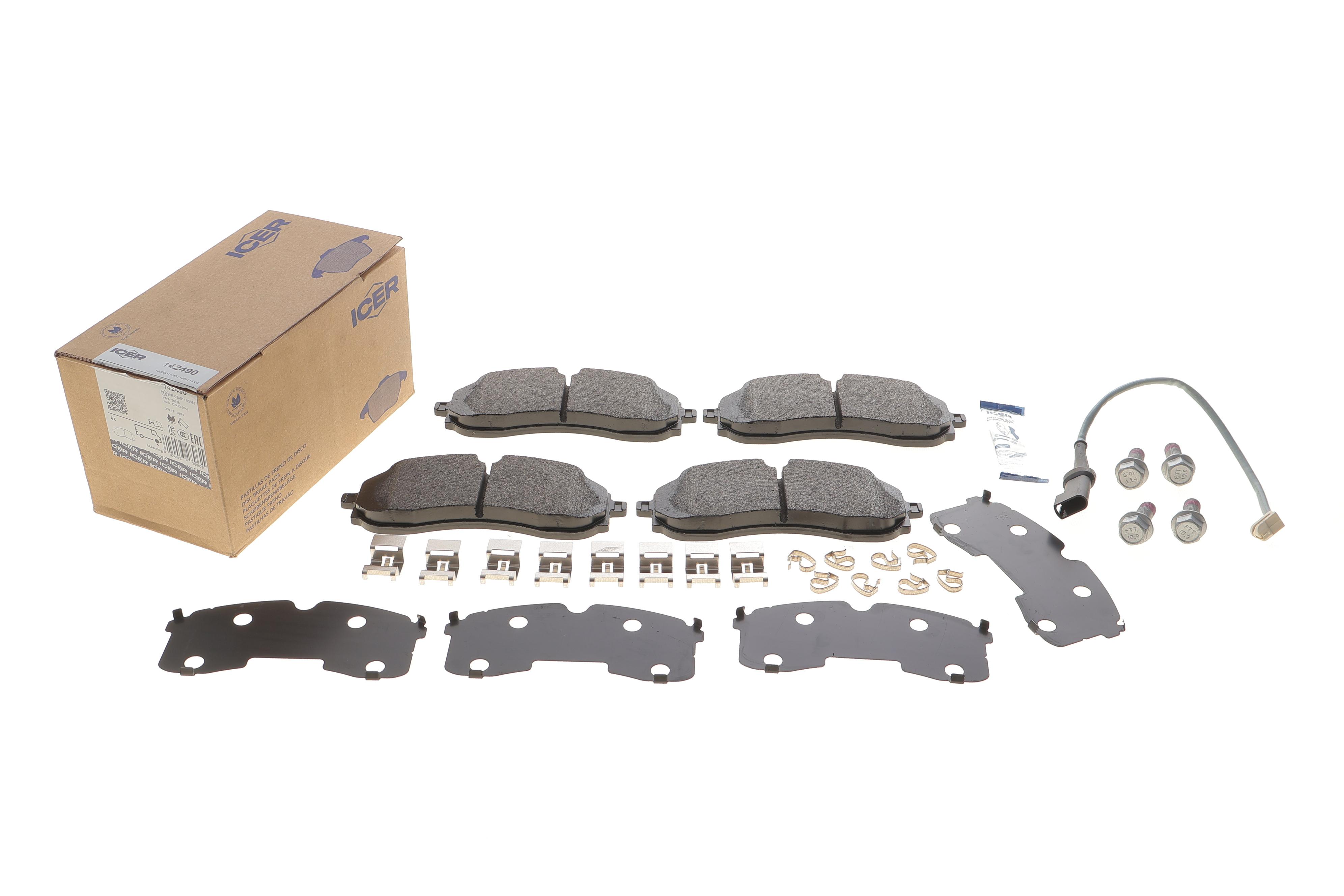 Колодки гальмівні (передні) Ford Transit E-Transit 22- (+датчик)