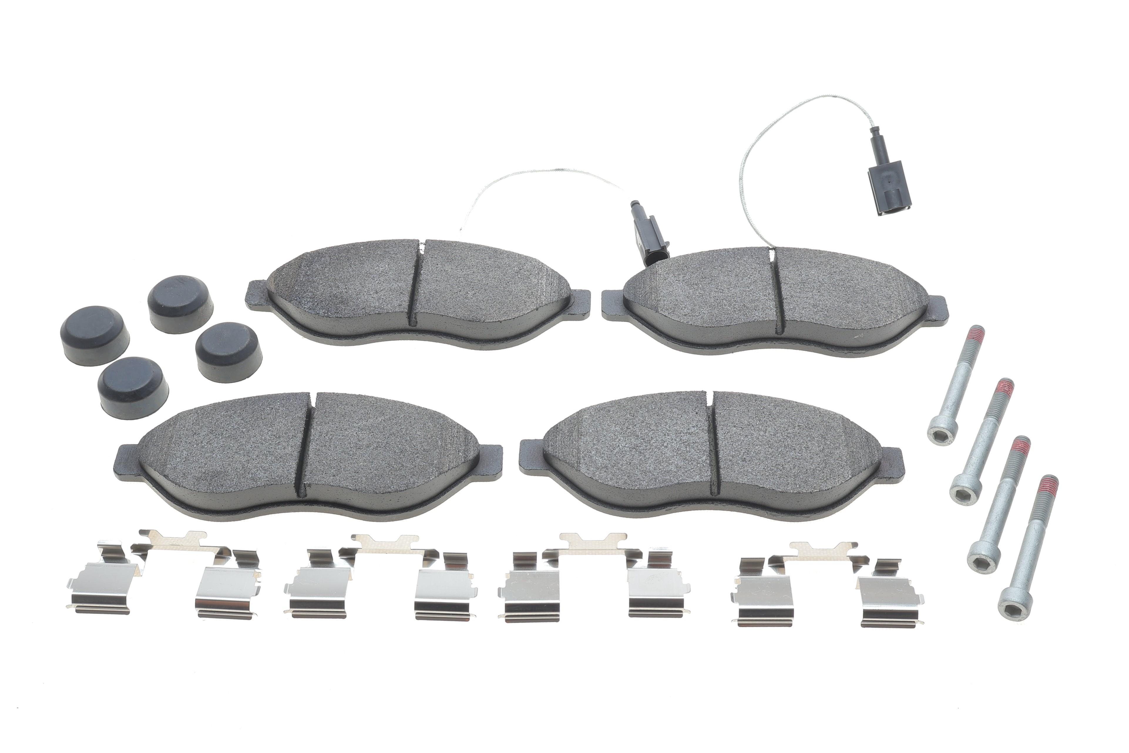 Колодки гальмівні (передні) Citroen Jumper/Fiat Ducato/Peugeot Boxer 06- (Brembo) (з датчиком)