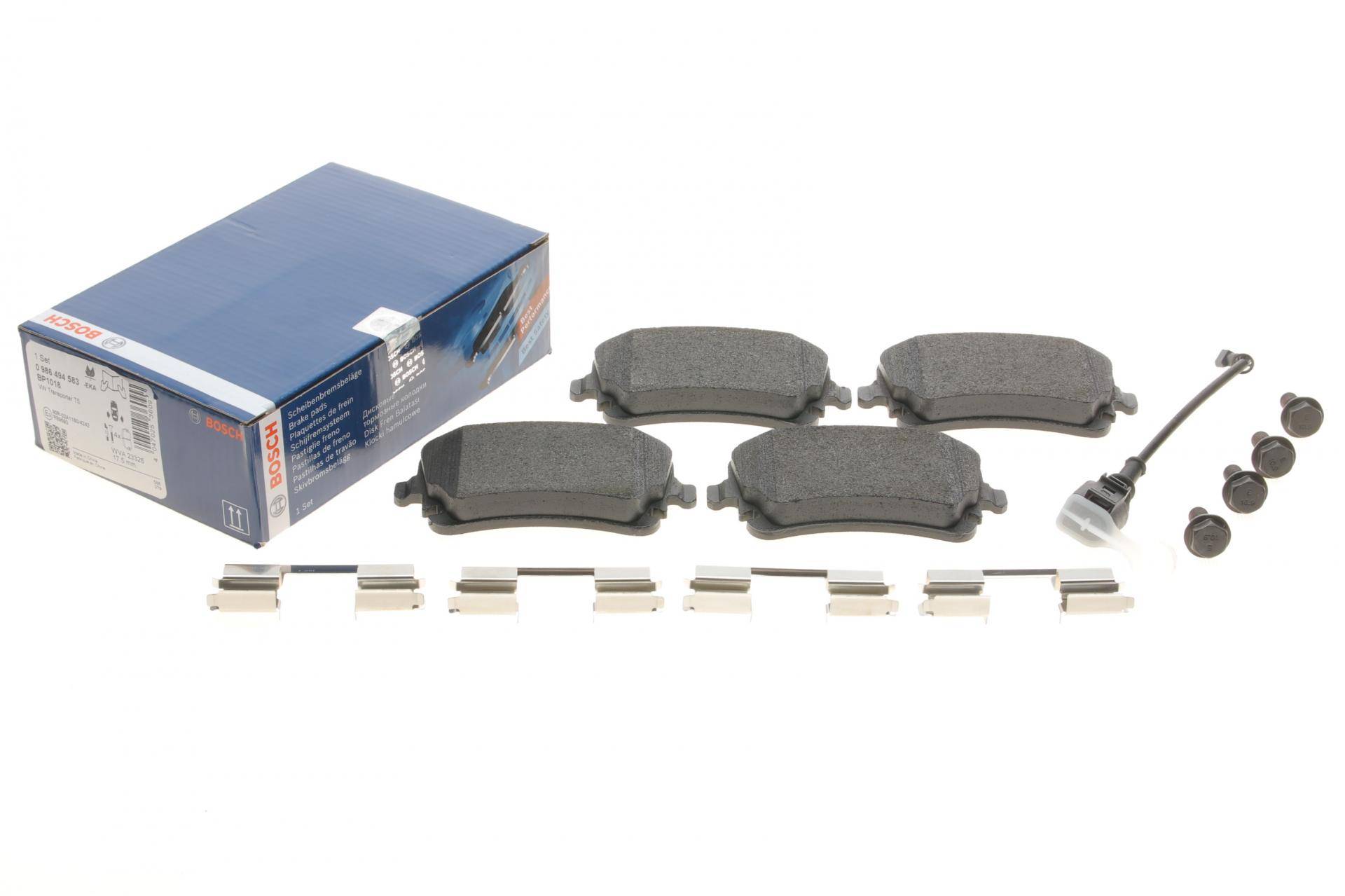 Колодки гальмівні (задні) VW T5 03- (з датчиком)