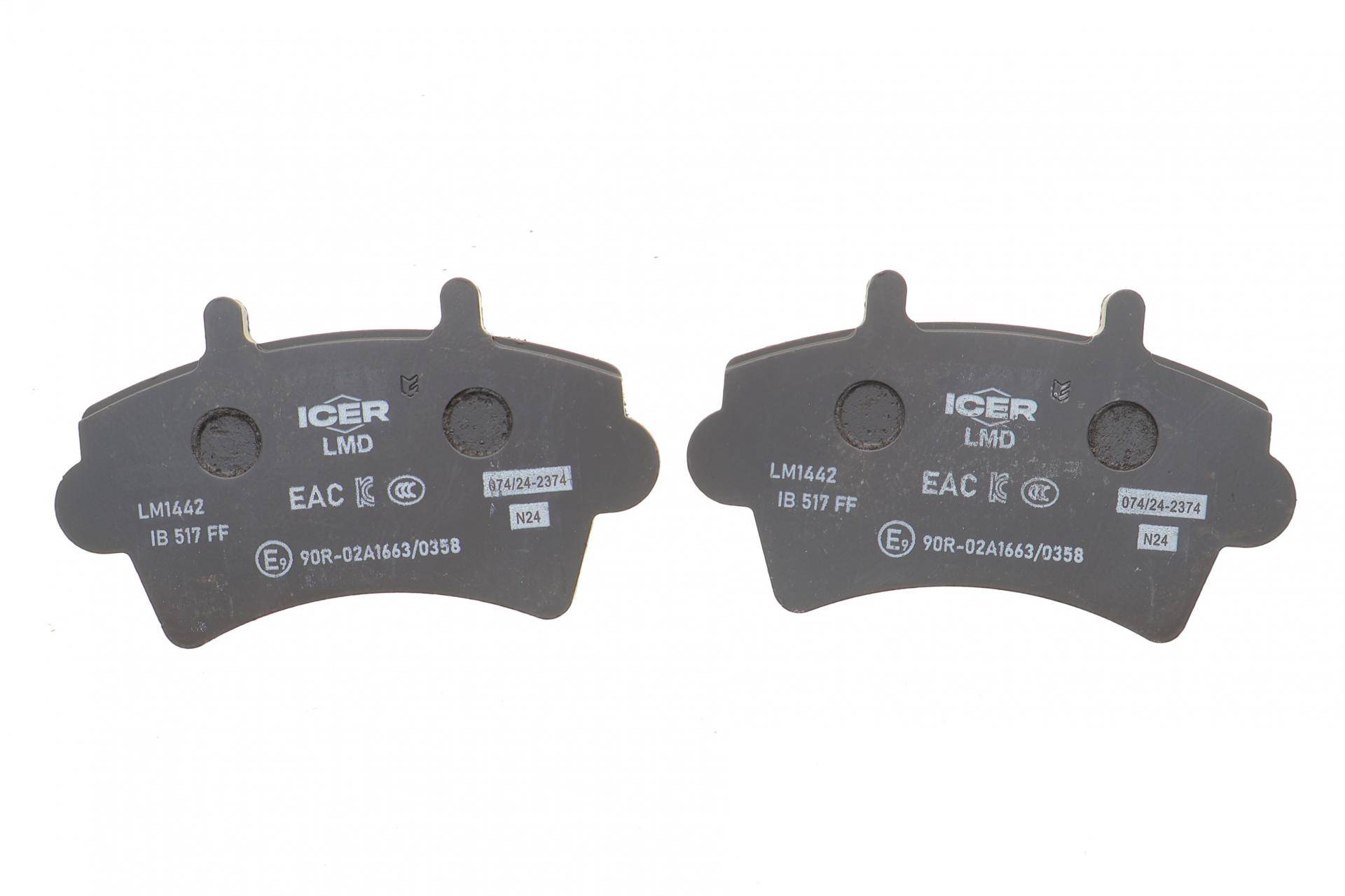 Колодки гальмівні (передні) Renault Master II/Opel Movano 98-/Nissan Interstar 02-