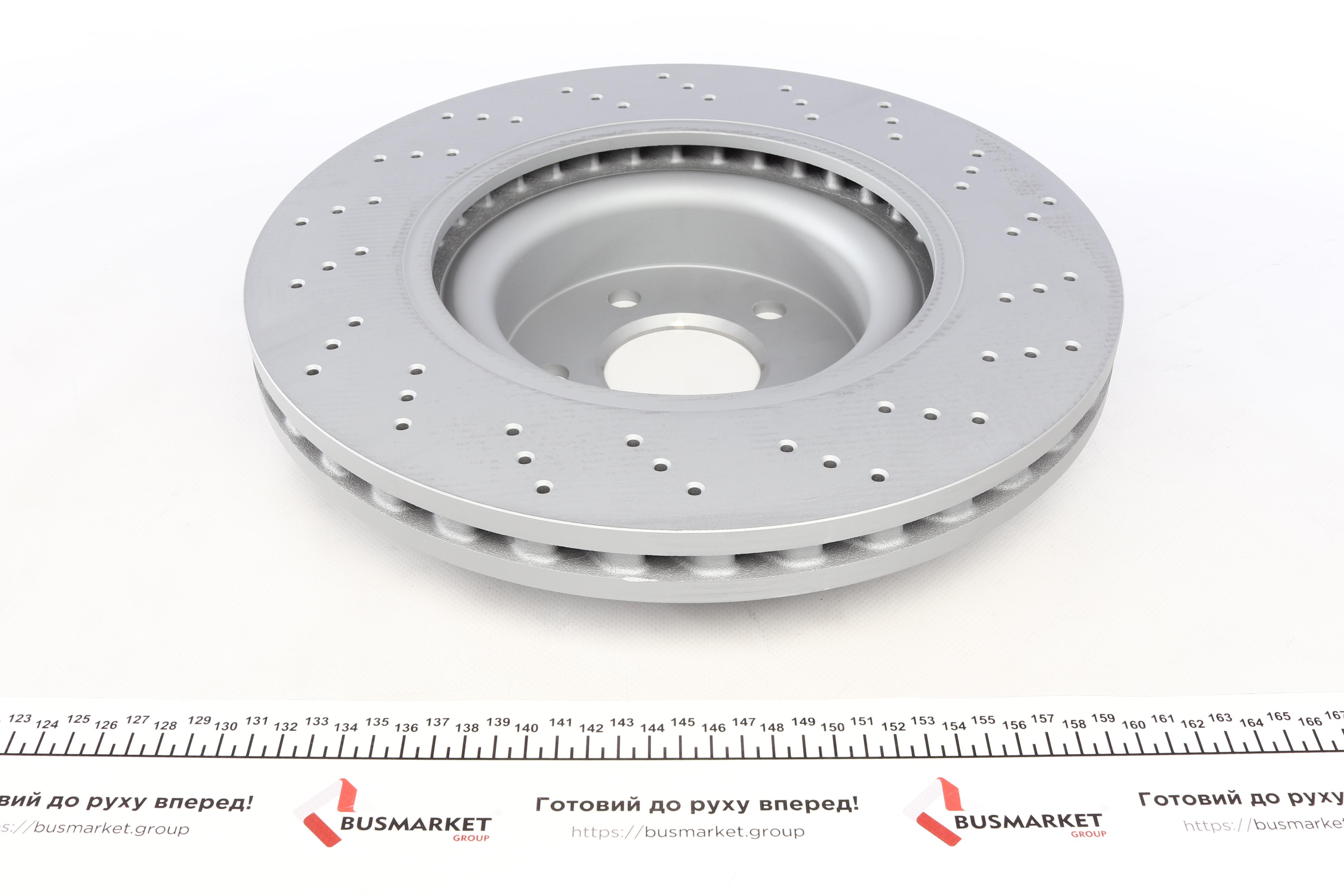Диск гальмівний (передній) MB S-class (W221)/E-class (W211) 03-13 (350x32)(з покр)(з отворами(вентил)