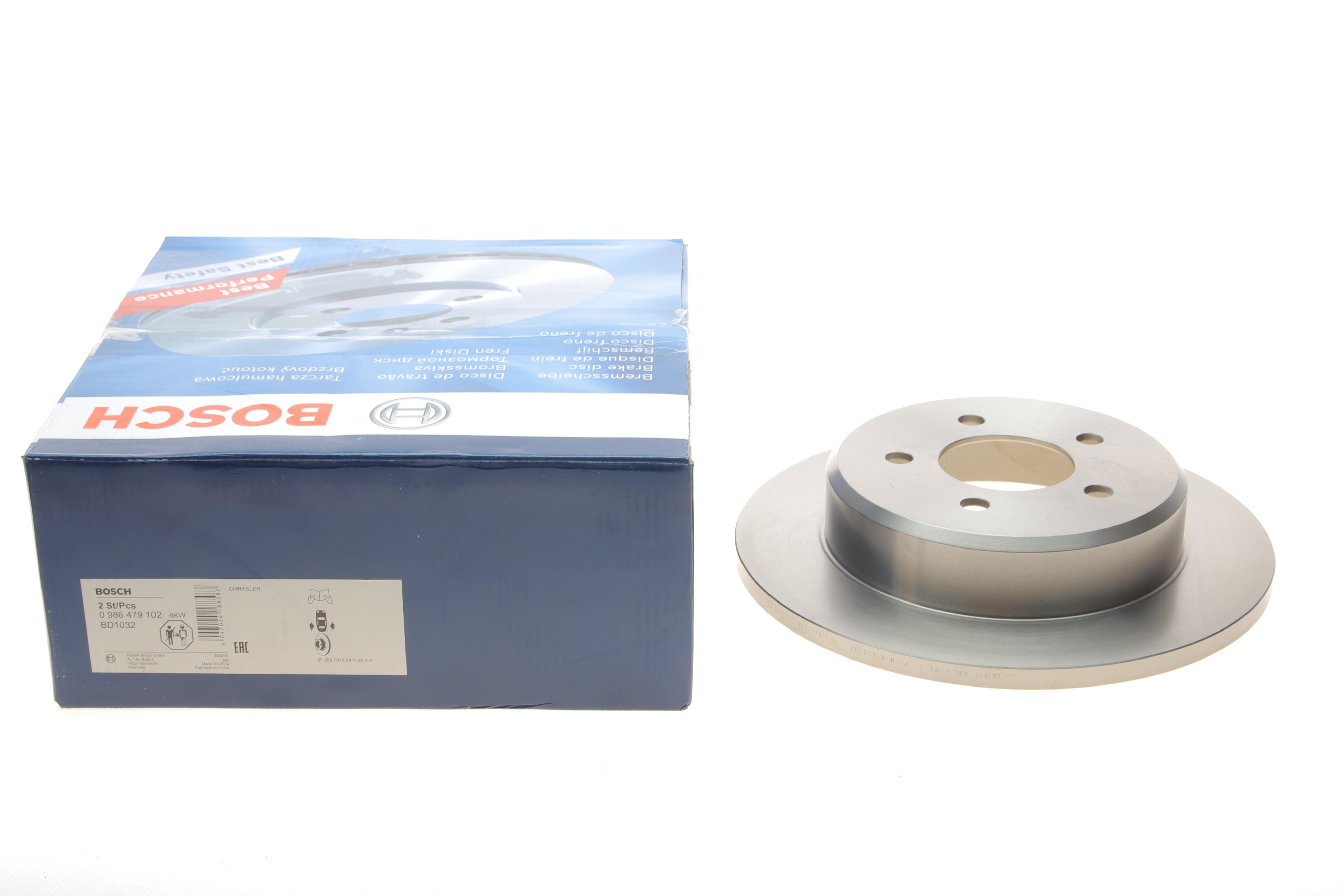 Диск гальмівний (задній) Dodge Caravan/Jeep Cherokee 95-08 (290x12.4) (повний)