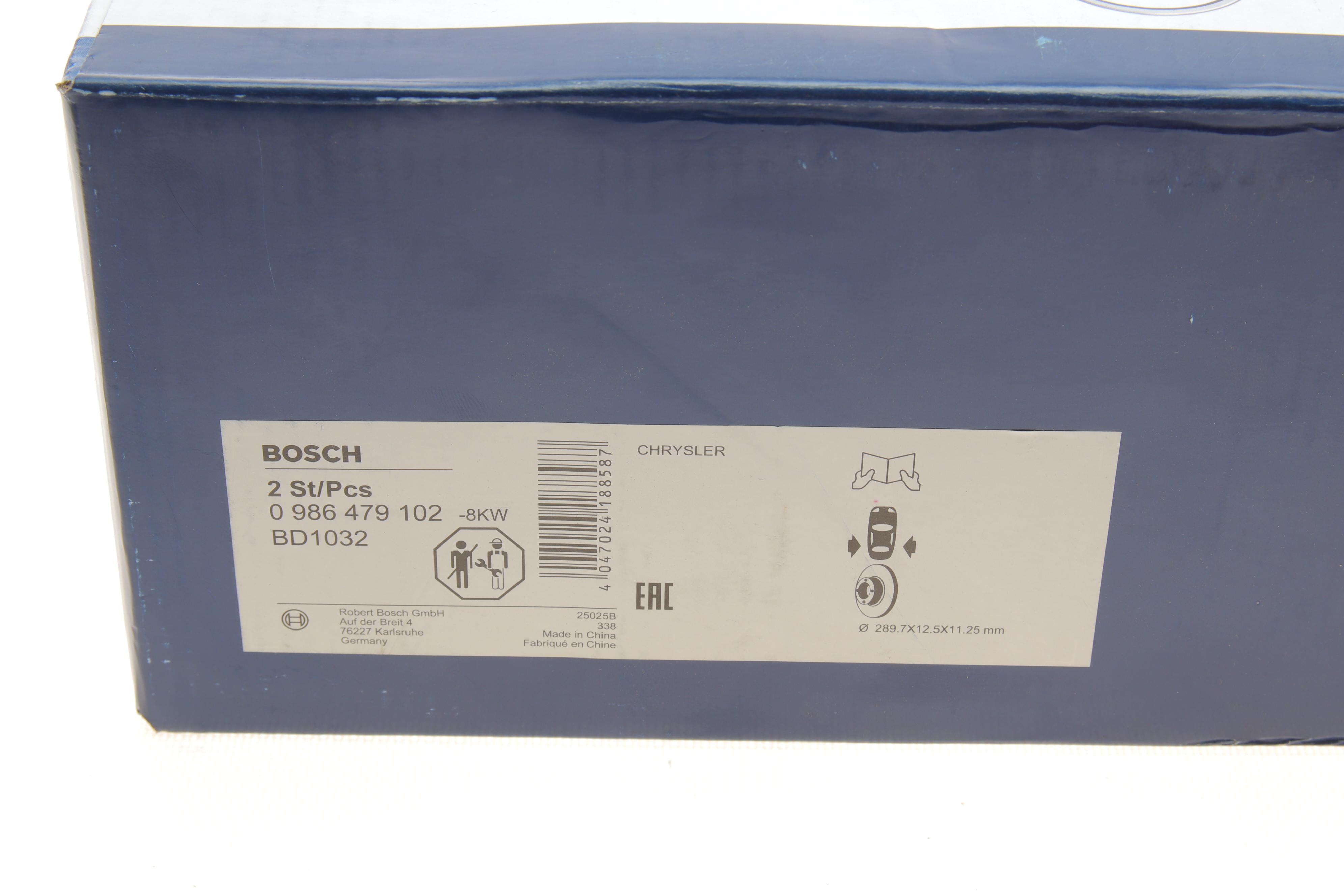 Диск гальмівний (задній) Dodge Caravan/Jeep Cherokee 95-08 (290x12.4) (повний)