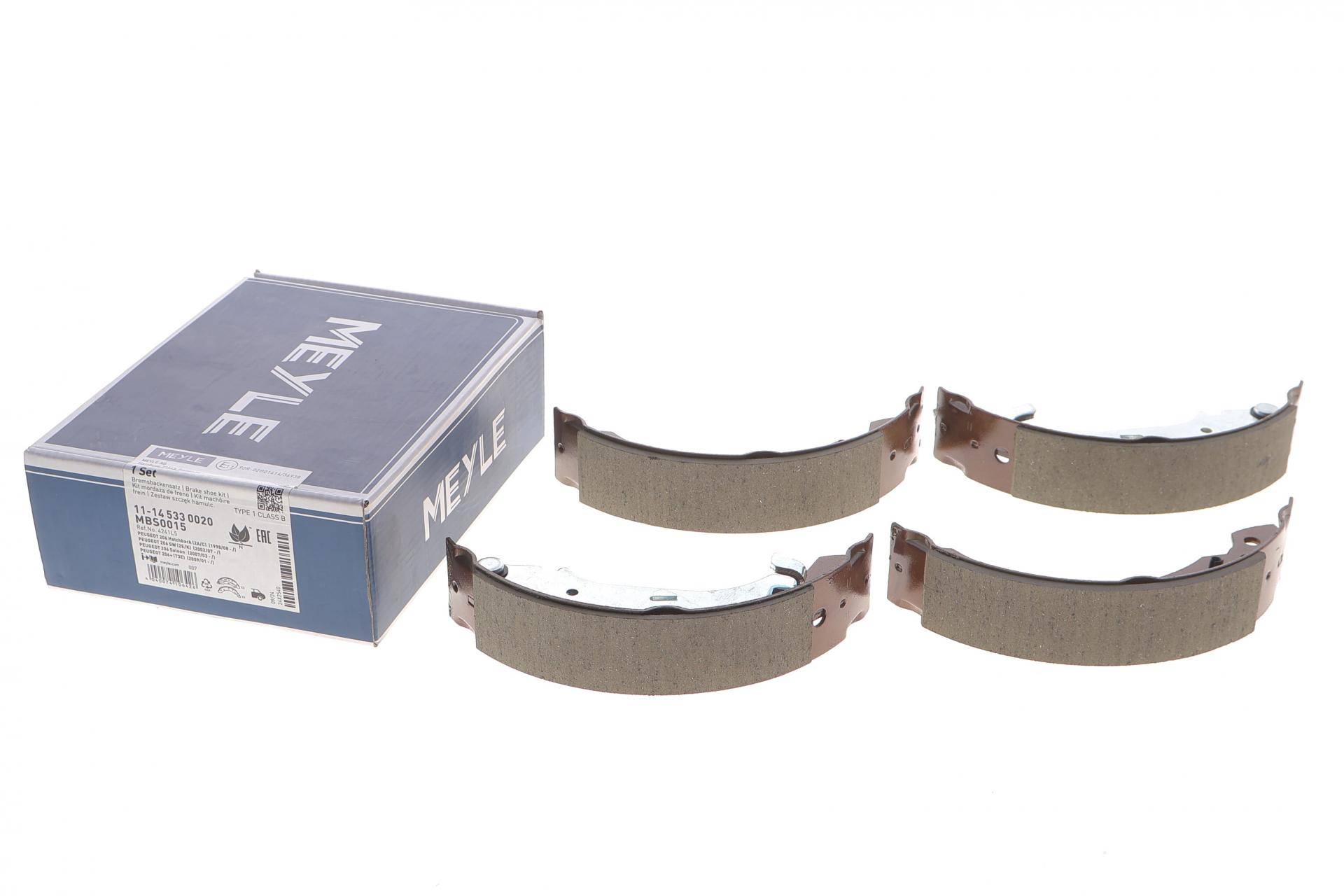 Колодки гальмівні (задні) Peugeot 206 98- (барабанні) (203x39)