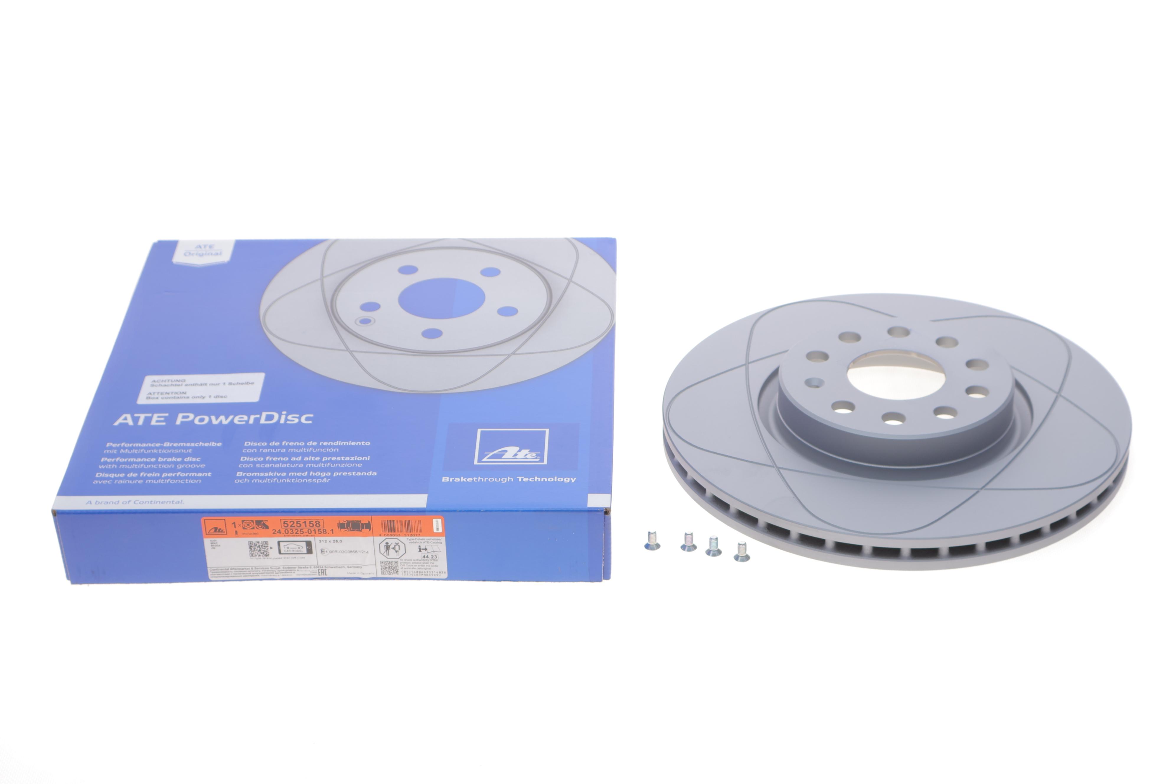 Диск гальмівний (передній) VW Caddy/Skoda Octavia 03- (312x25) PowerDisc