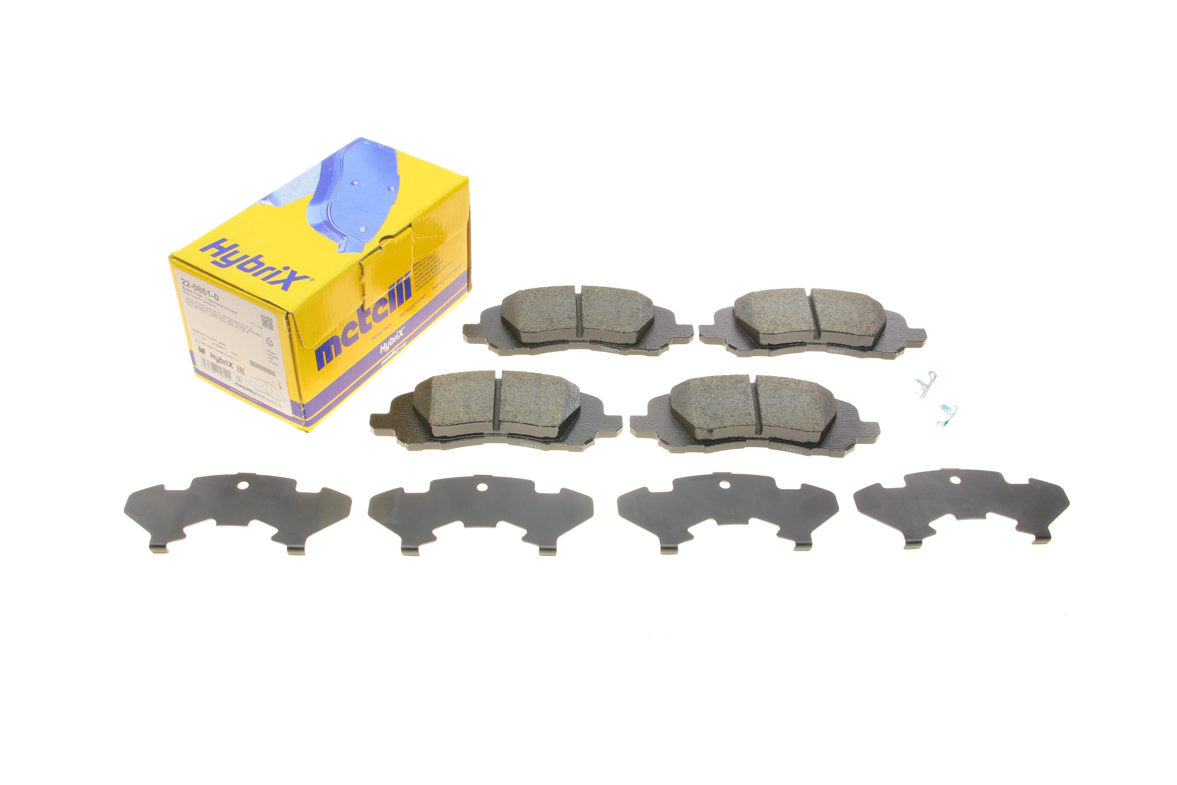 Колодки гальмівні (передні) Dodge Avenger/Caliber/Jeep Compass/Patriot/Lancia Flavia 06-