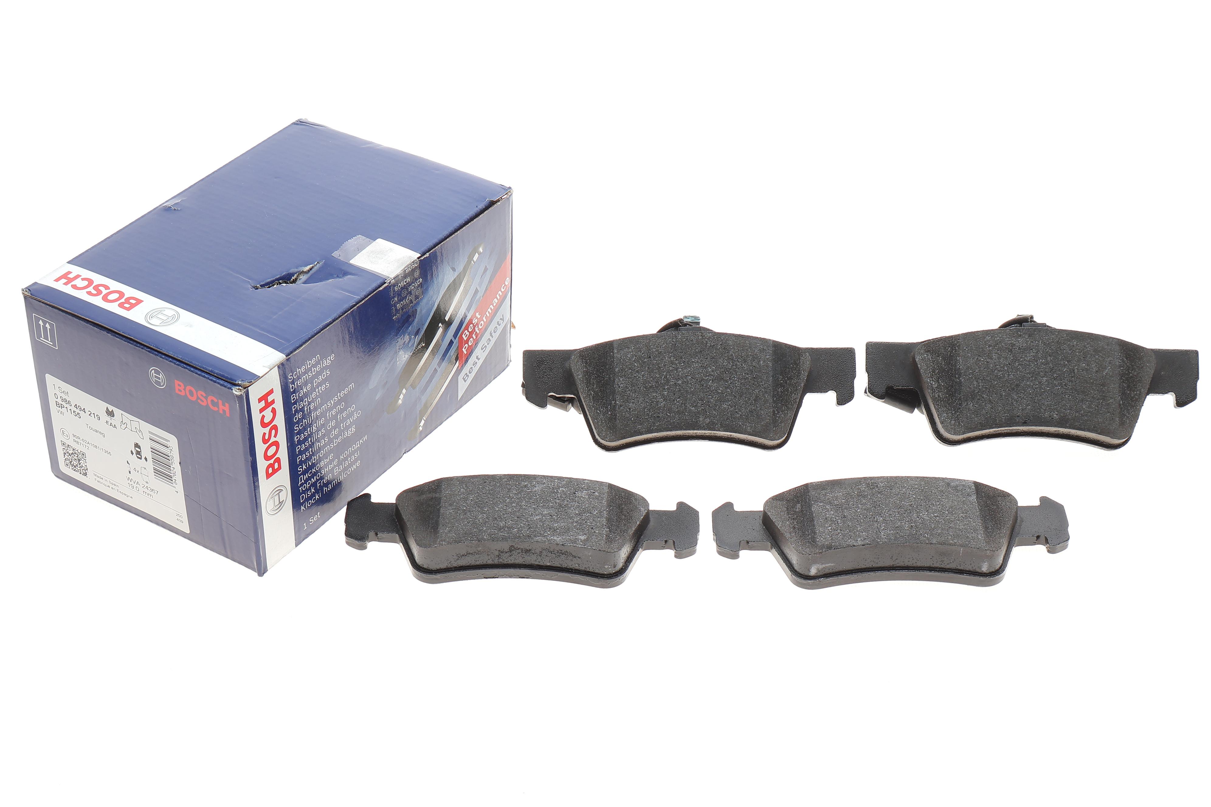 Колодки гальмівні (задні) VW Touareg 02-10 (+датчики) замінено на 0 986 494 309